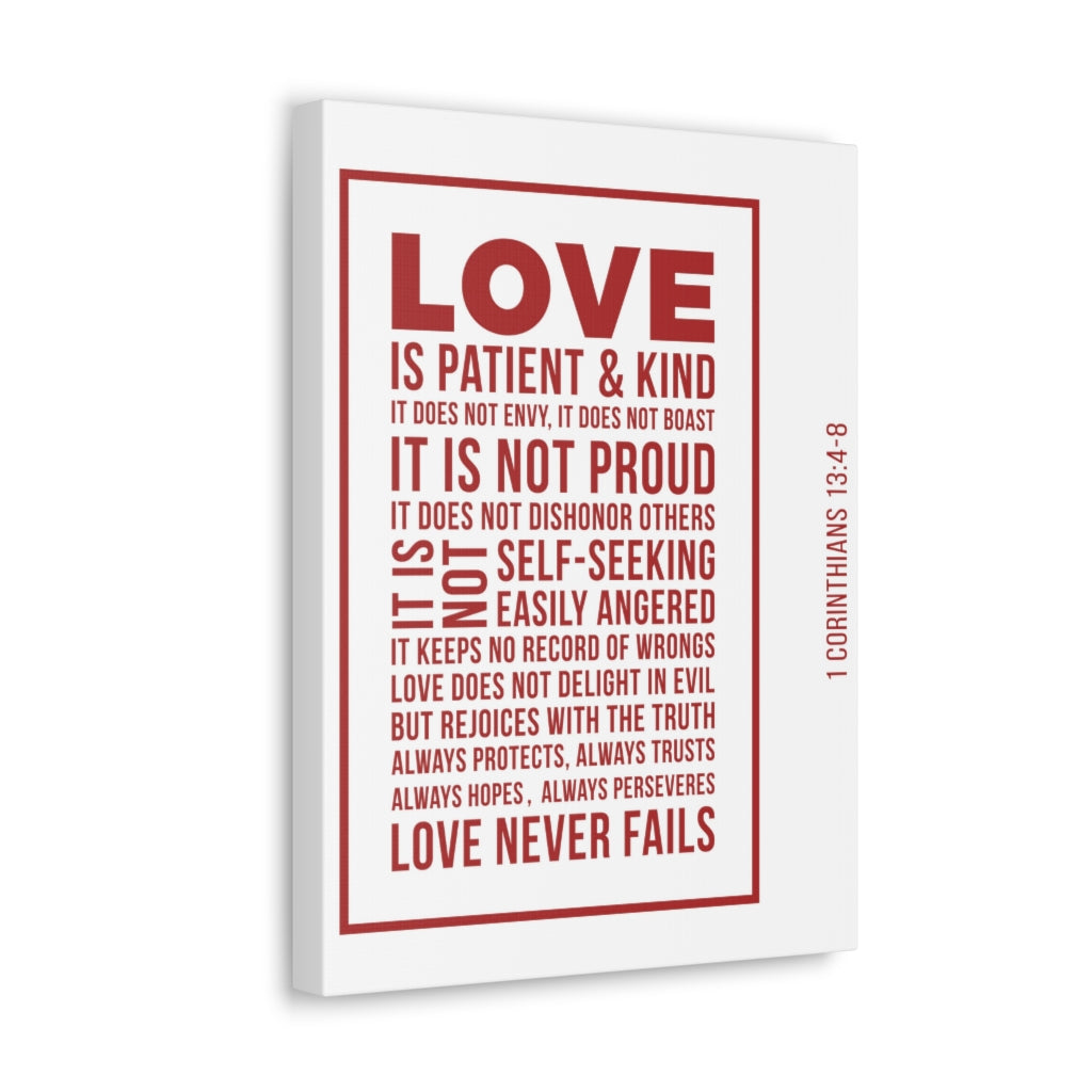 Scripture Walls Love Is Patient 1 Corinthians 13:4-8 Christian Wall Art Bible Verse Print Ready To Hang Unframed-Express Your Love Gifts