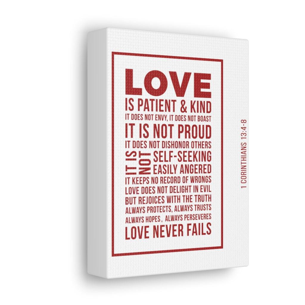 Scripture Walls Love Is Patient 1 Corinthians 13:4-8 Christian Wall Art Bible Verse Print Ready To Hang Unframed-Express Your Love Gifts