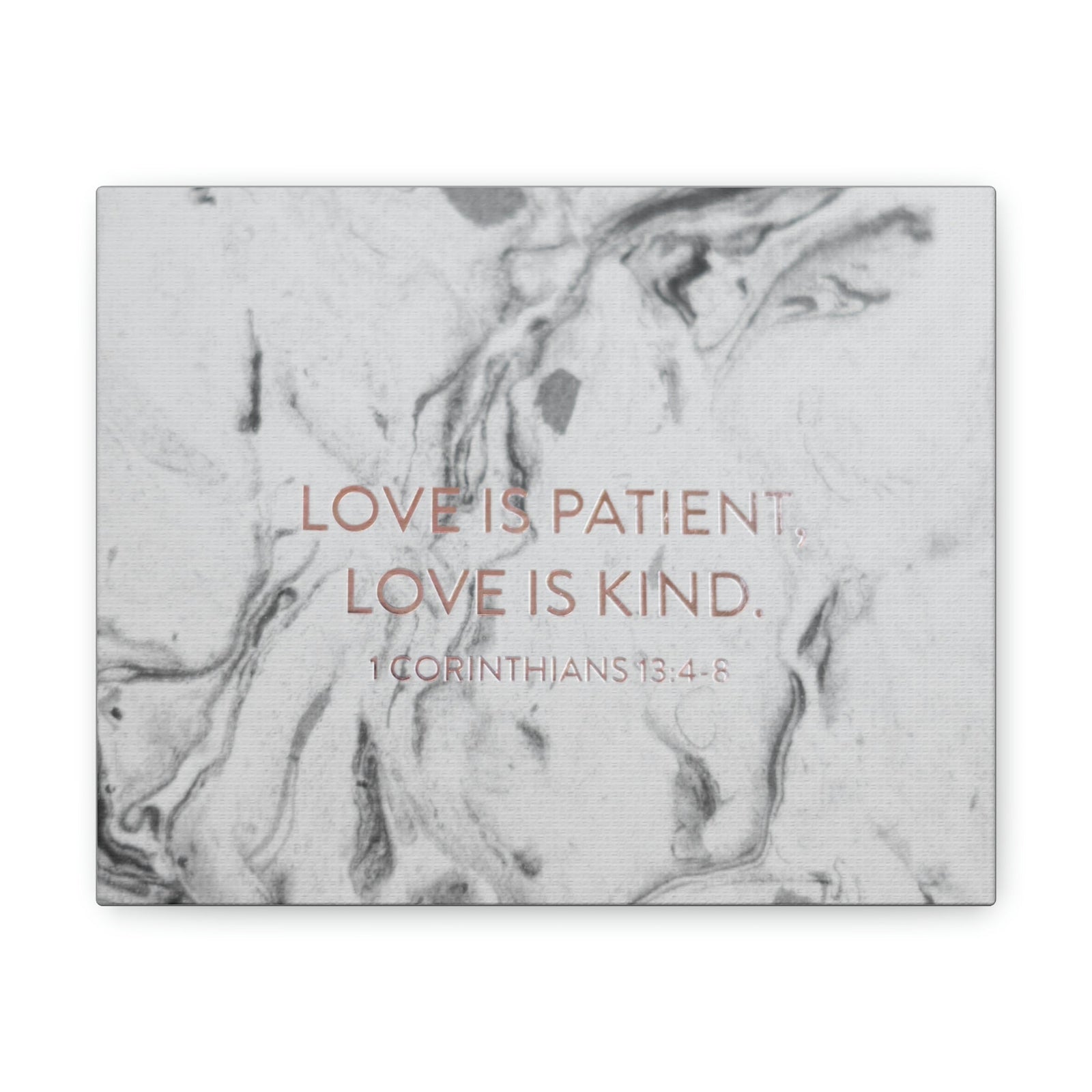 Scripture Walls Love Is Patient 1 Corinthians 13:5 Bible Verse Canvas Christian Wall Art Bible Verse Print Ready To Hang Unframed-Express Your Love Gifts