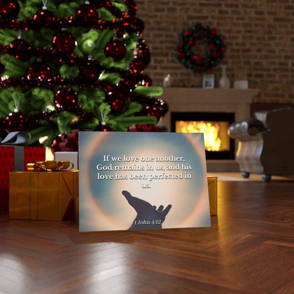 Scripture Walls Love Is Perfect 1 John 4:12 Bible Verse Canvas Christian Wall Art Ready to Hang Unframed-Express Your Love Gifts