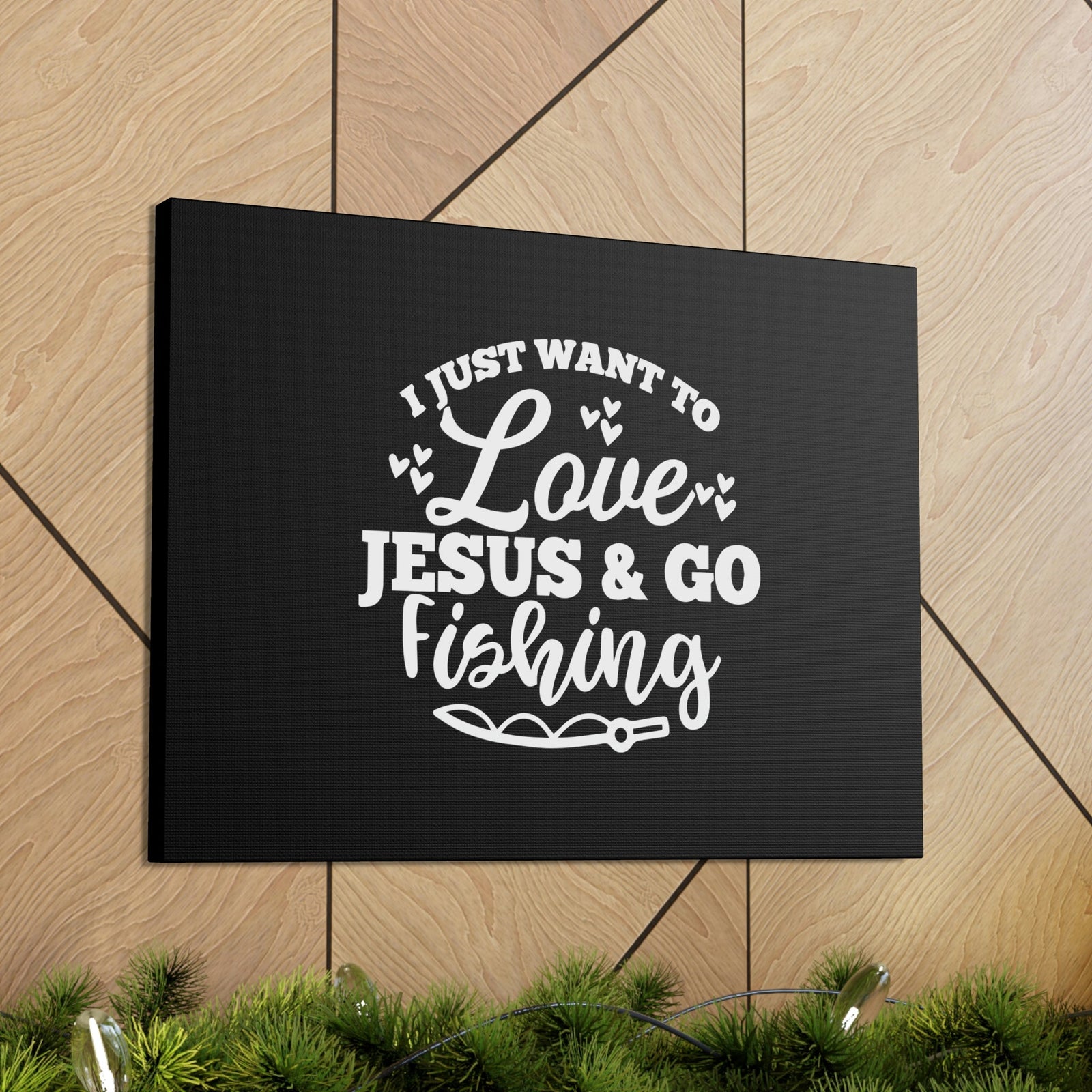 Scripture Walls Love Jesus & Go Fishing Matthew 4:19 Christian Wall Art Bible Verse Print Ready to Hang Unframed-Express Your Love Gifts