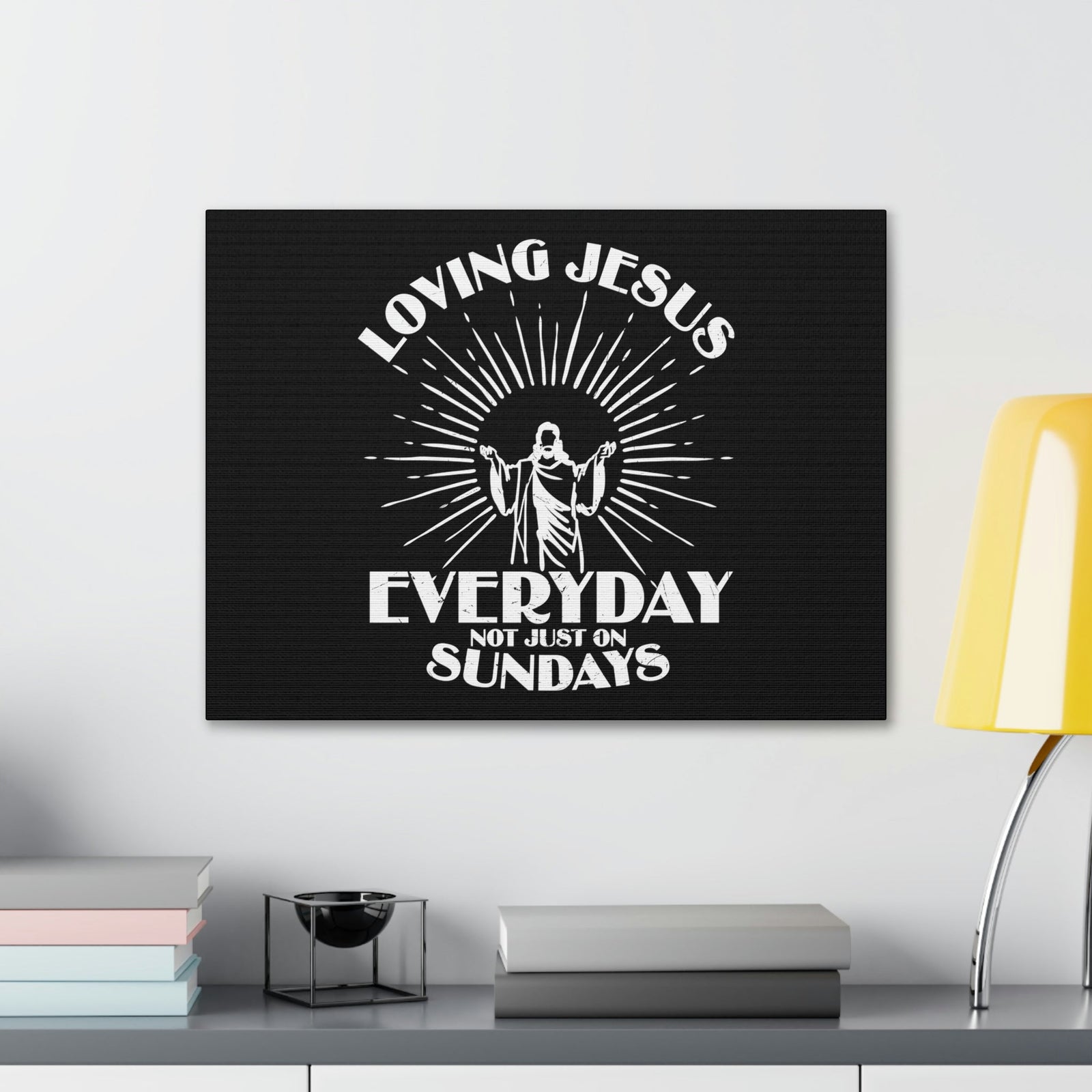 Scripture Walls Love Jesus Everyday Luke 10:27 Christian Wall Art Bible Verse Print Ready to Hang Unframed-Express Your Love Gifts