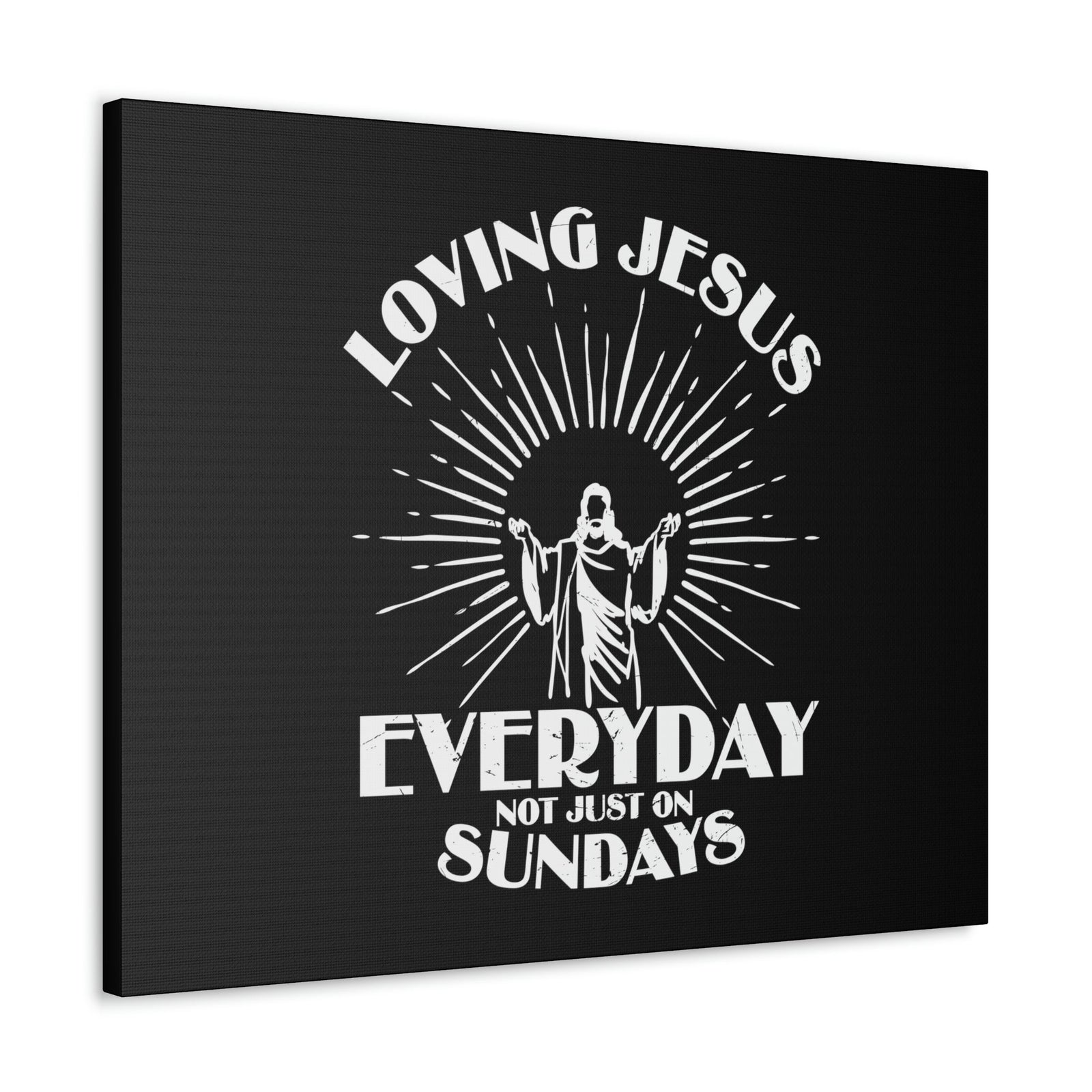 Scripture Walls Love Jesus Everyday Luke 10:27 Christian Wall Art Bible Verse Print Ready to Hang Unframed-Express Your Love Gifts