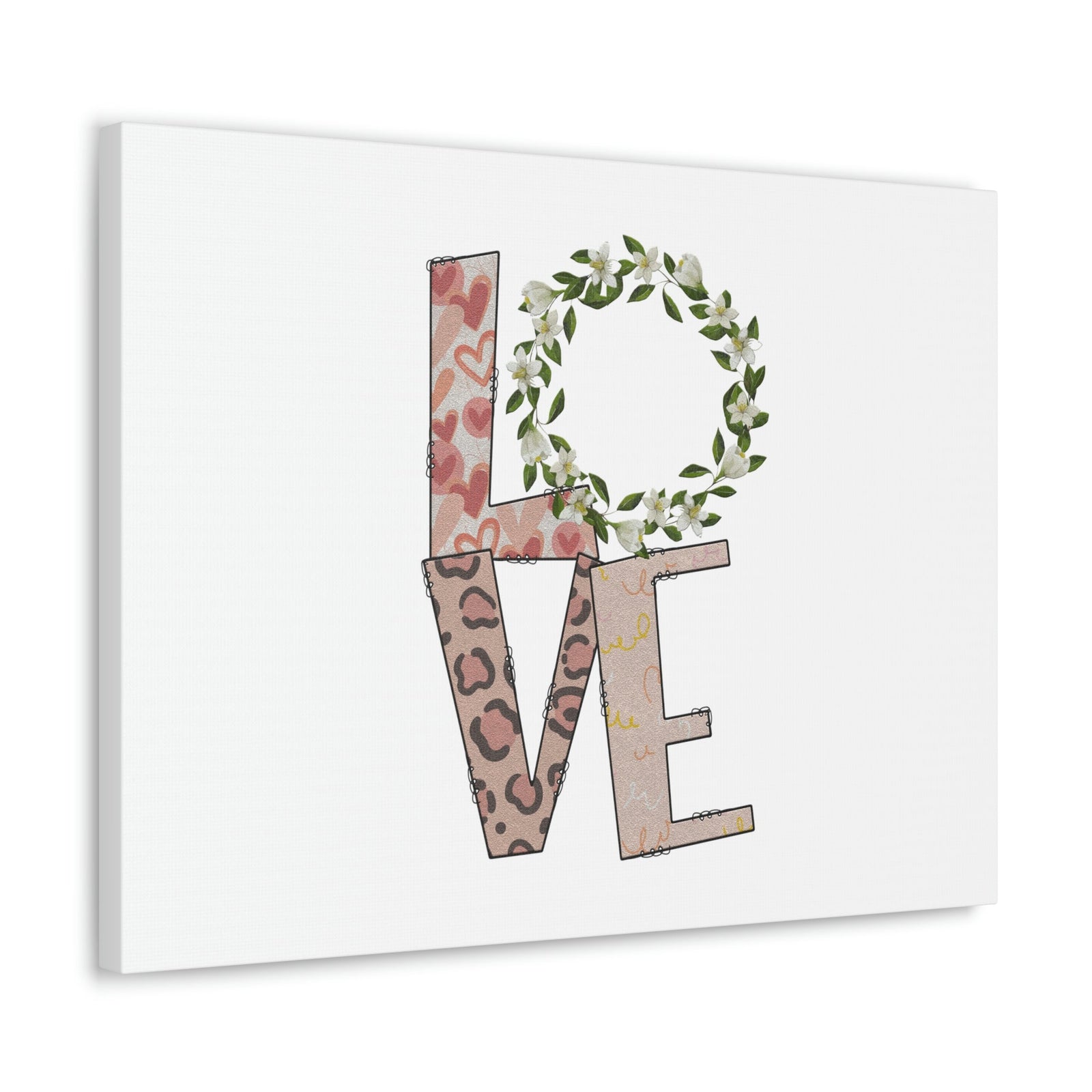 Scripture Walls Love John 15:12 Flowers Pattern Christian Wall Art Bible Verse Print Ready to Hang Unframed-Express Your Love Gifts