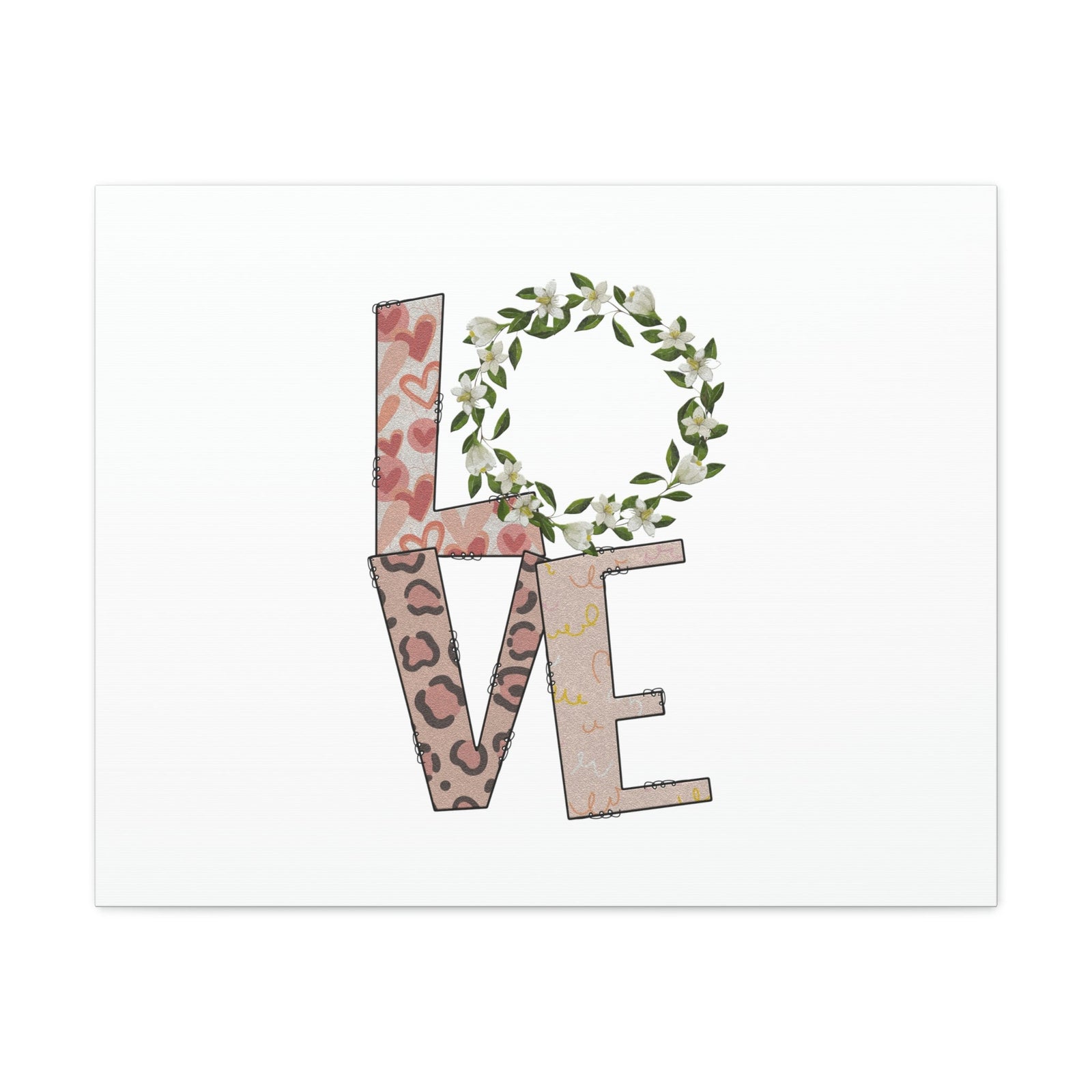 Scripture Walls Love John 15:12 Flowers Pattern Christian Wall Art Bible Verse Print Ready to Hang Unframed-Express Your Love Gifts