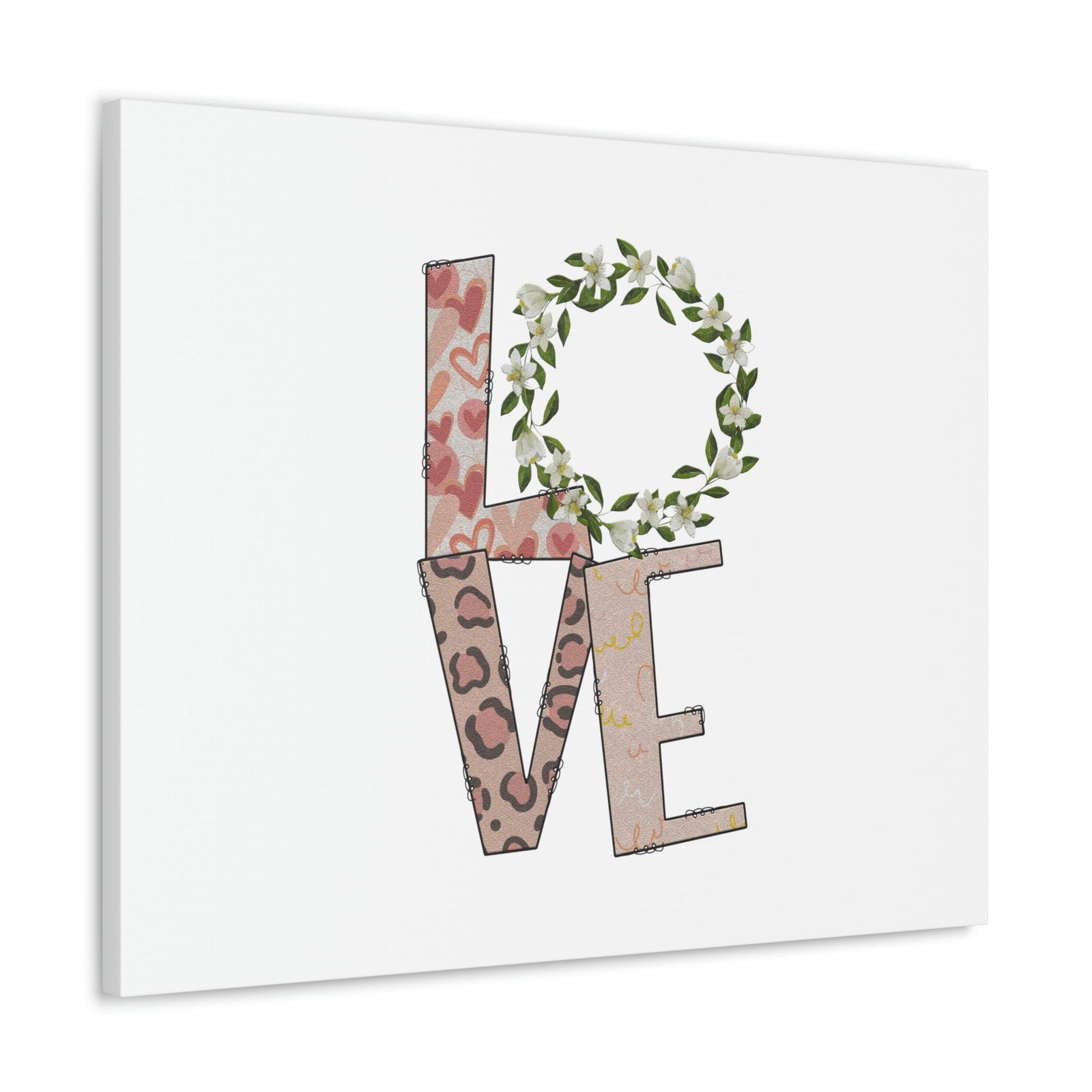 Scripture Walls Love John 15:12 Flowers Pattern Christian Wall Art Bible Verse Print Ready to Hang Unframed-Express Your Love Gifts