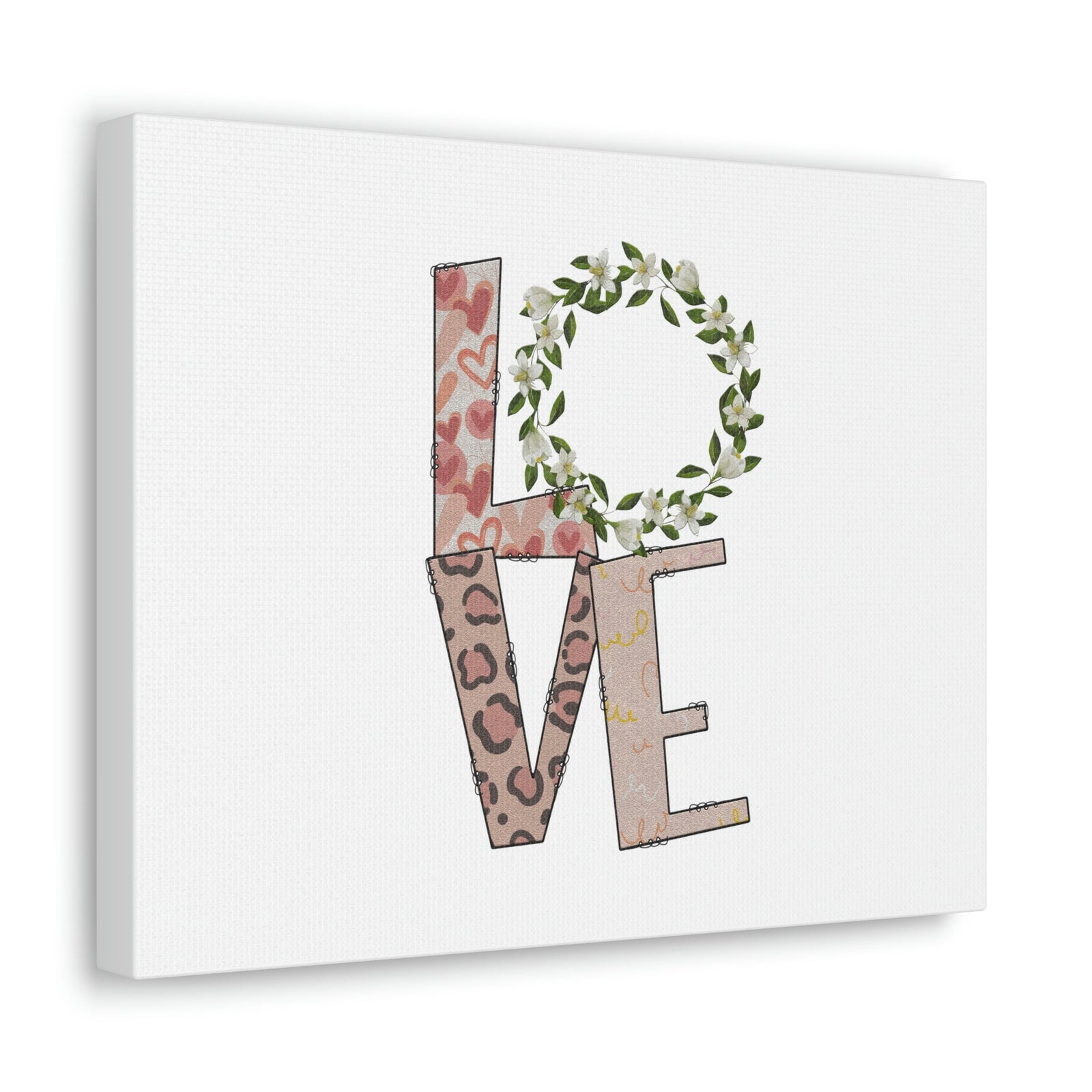 Scripture Walls Love John 15:12 Flowers Pattern Christian Wall Art Bible Verse Print Ready to Hang Unframed-Express Your Love Gifts