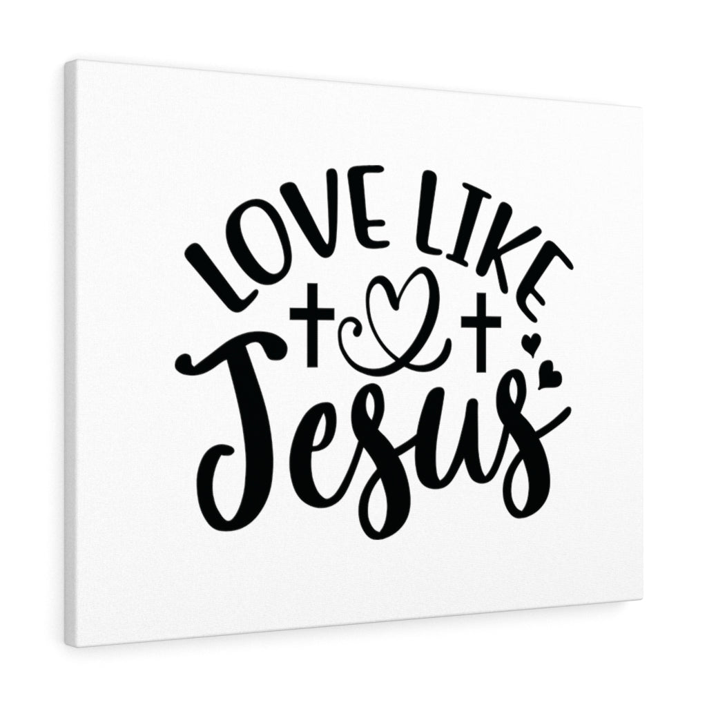 Scripture Walls Love Like Jesus Cross Bible Verse Canvas Christian Wall Art Ready to Hang Unframed-Express Your Love Gifts
