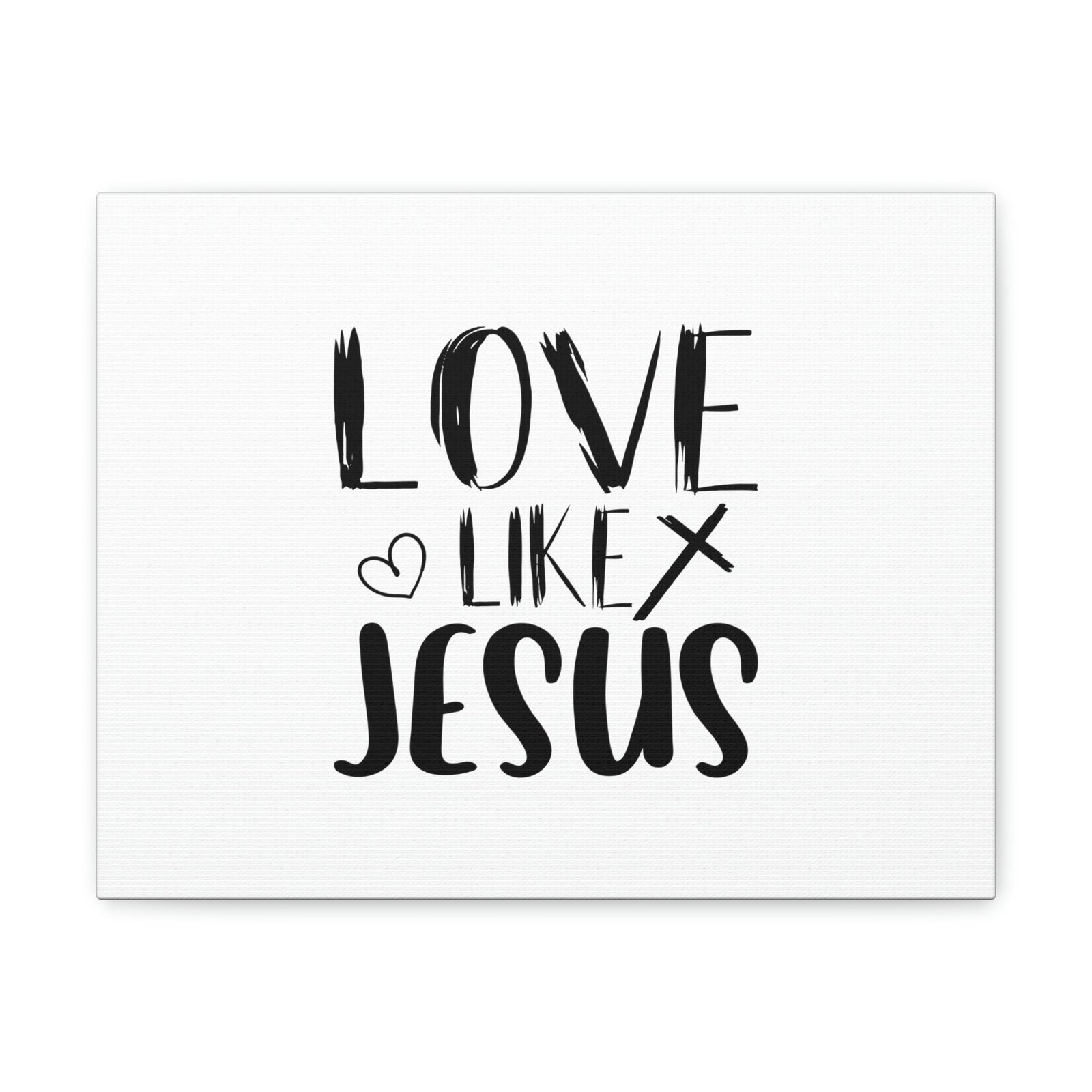 Scripture Walls Love Like Jesus John 15:12 Heart & Cross Christian Wall Art Bible Verse Print Ready to Hang Unframed-Express Your Love Gifts