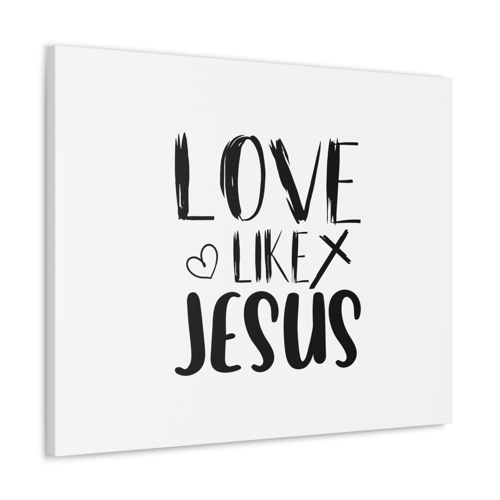 Scripture Walls Love Like Jesus John 15:12 Heart & Cross Christian Wall Art Bible Verse Print Ready to Hang Unframed-Express Your Love Gifts