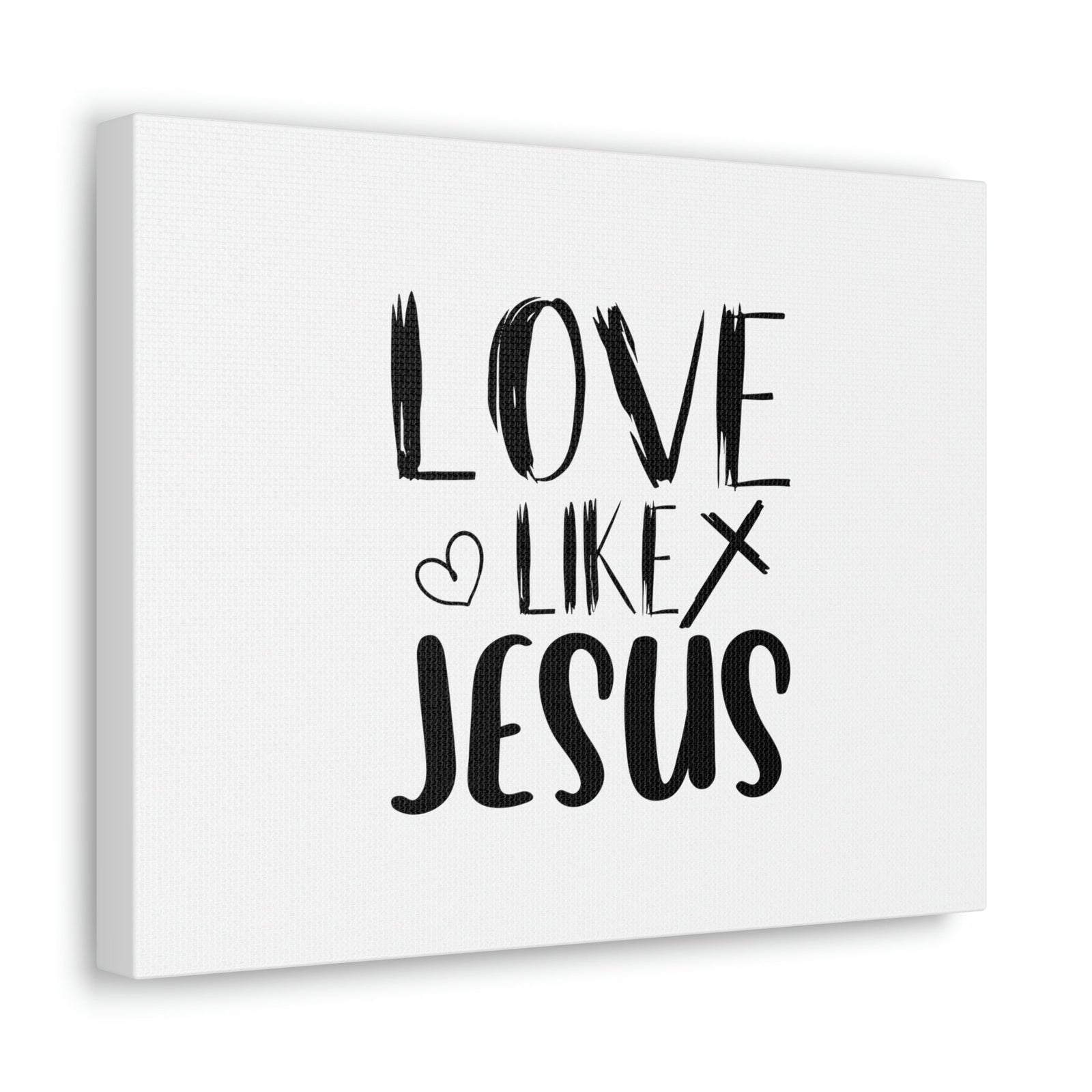 Scripture Walls Love Like Jesus John 15:12 Heart & Cross Christian Wall Art Bible Verse Print Ready to Hang Unframed-Express Your Love Gifts