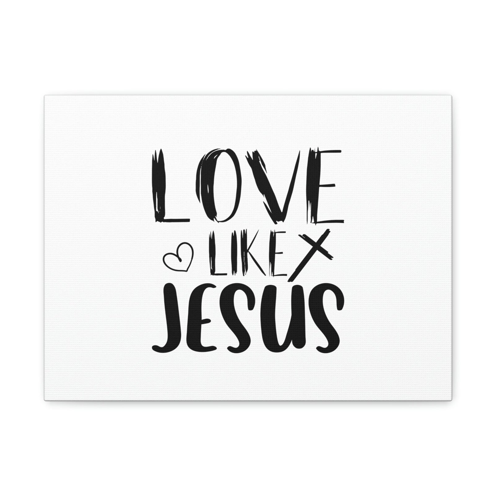 Scripture Walls Love Like Jesus John 15:12 Heart & Cross Christian Wall Art Bible Verse Print Ready to Hang Unframed-Express Your Love Gifts