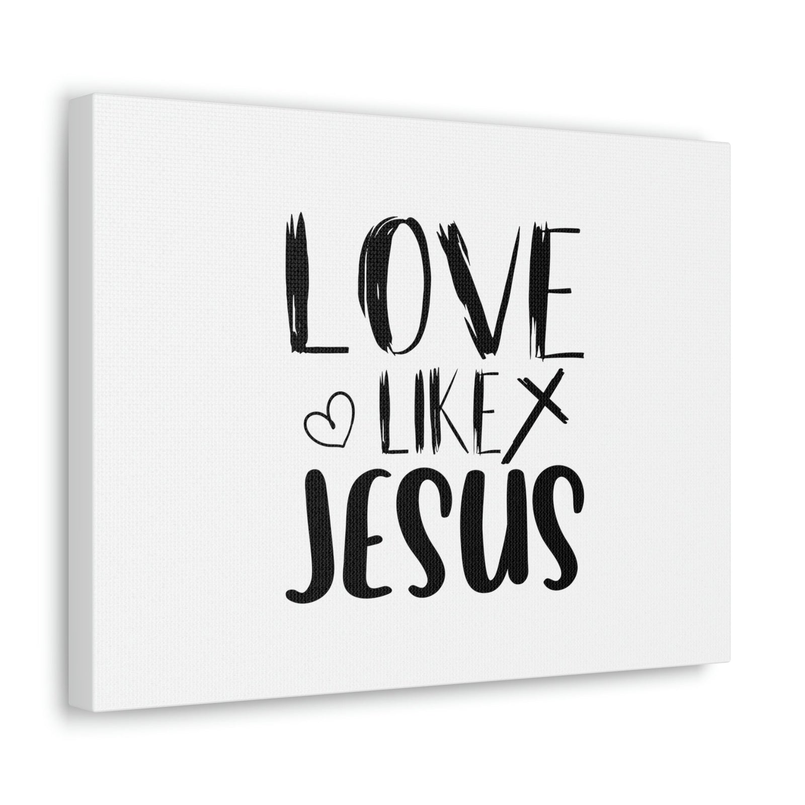 Scripture Walls Love Like Jesus John 15:12 Heart & Cross Christian Wall Art Bible Verse Print Ready to Hang Unframed-Express Your Love Gifts