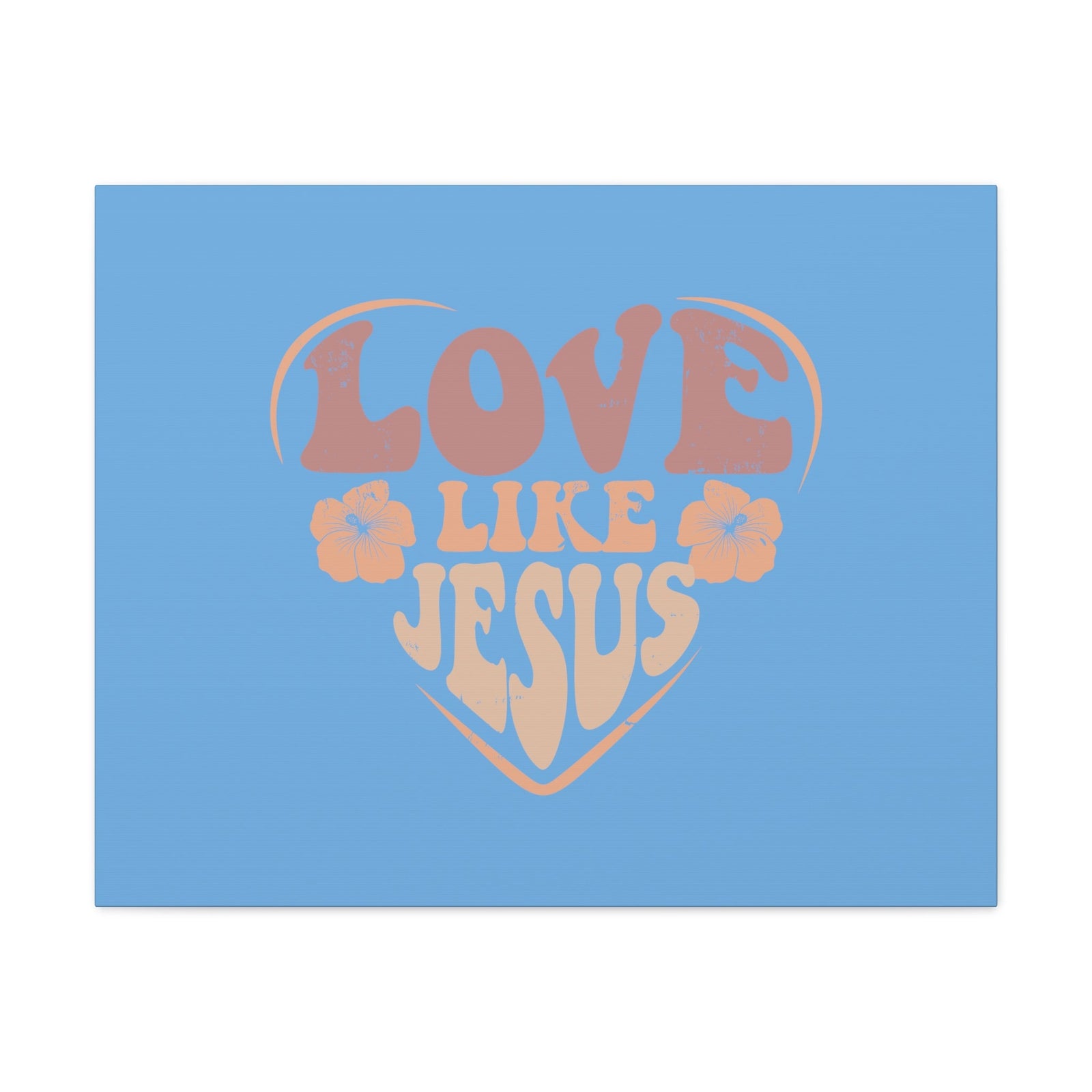 Scripture Walls Love Like Jesus John 15:12 Two Flowers Christian Wall Art Bible Verse Print Ready to Hang Unframed-Express Your Love Gifts