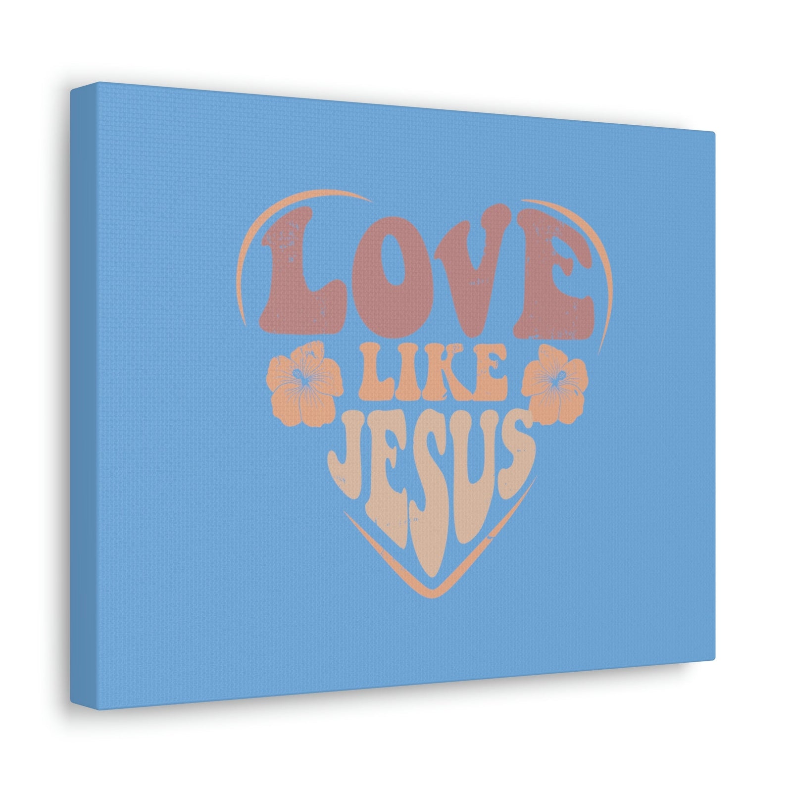 Scripture Walls Love Like Jesus John 15:12 Two Flowers Christian Wall Art Bible Verse Print Ready to Hang Unframed-Express Your Love Gifts