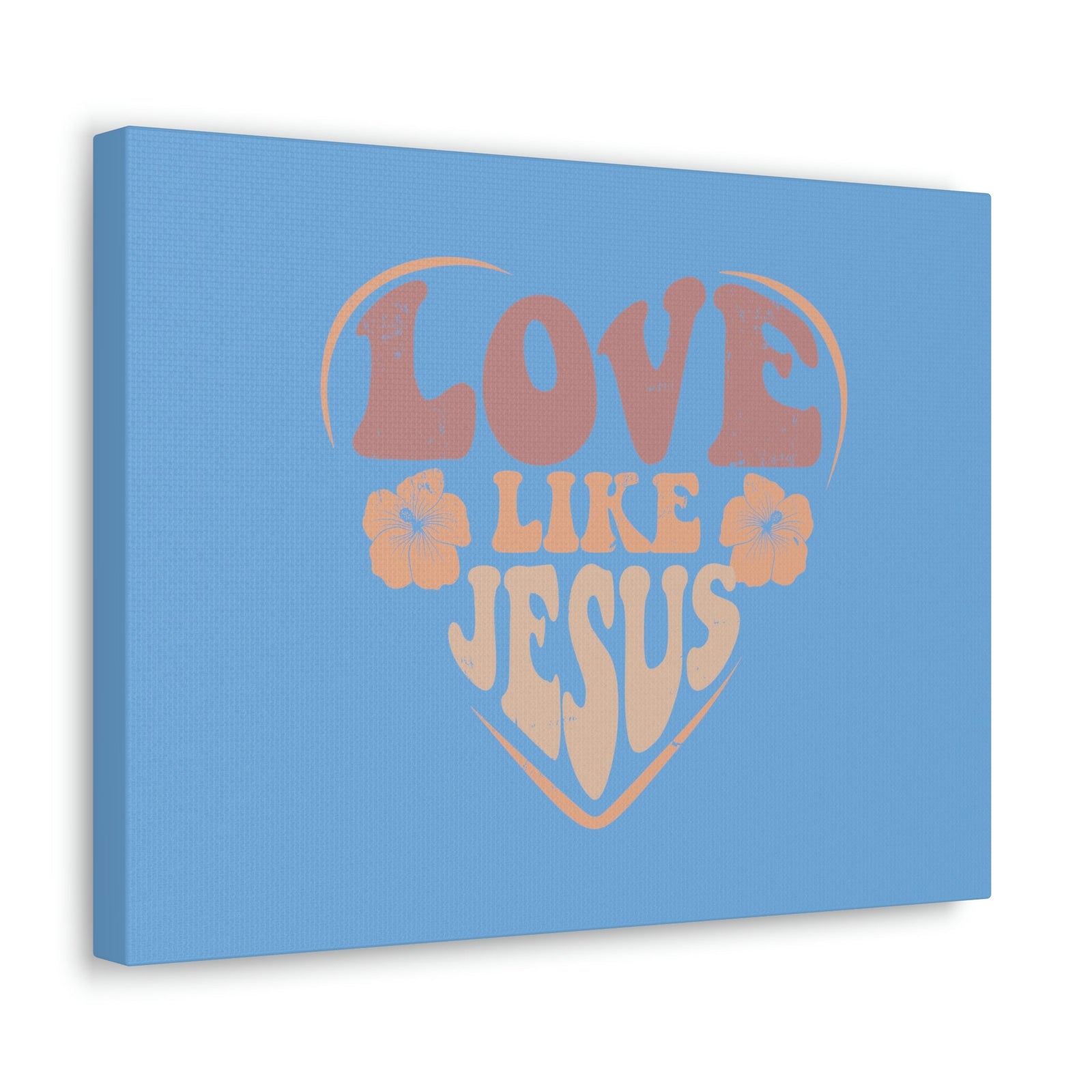 Scripture Walls Love Like Jesus John 15:12 Two Flowers Christian Wall Art Bible Verse Print Ready to Hang Unframed-Express Your Love Gifts