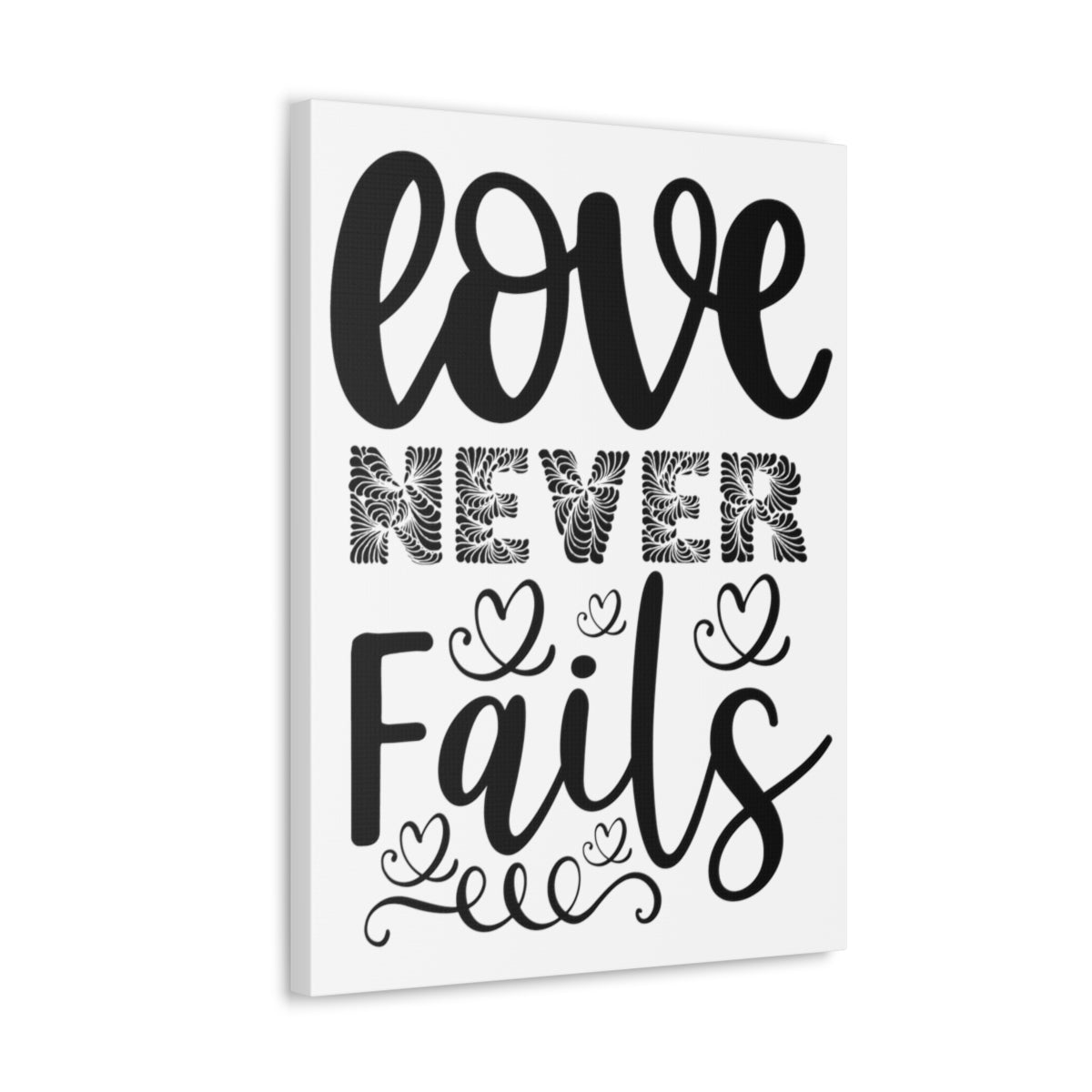 Scripture Walls Love Never Fails 1 Corinthians 13:13 Christian Wall Art Print Ready to Hang Unframed-Express Your Love Gifts