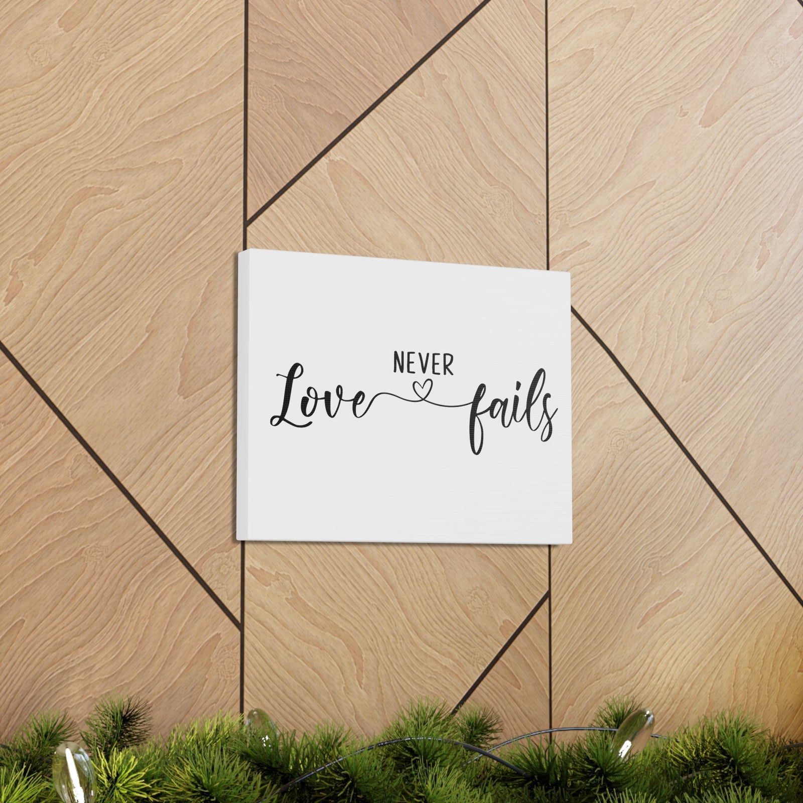 Scripture Walls Love Never Fails 1 John 4:18 Christian Wall Art Print Ready to Hang Unframed-Express Your Love Gifts