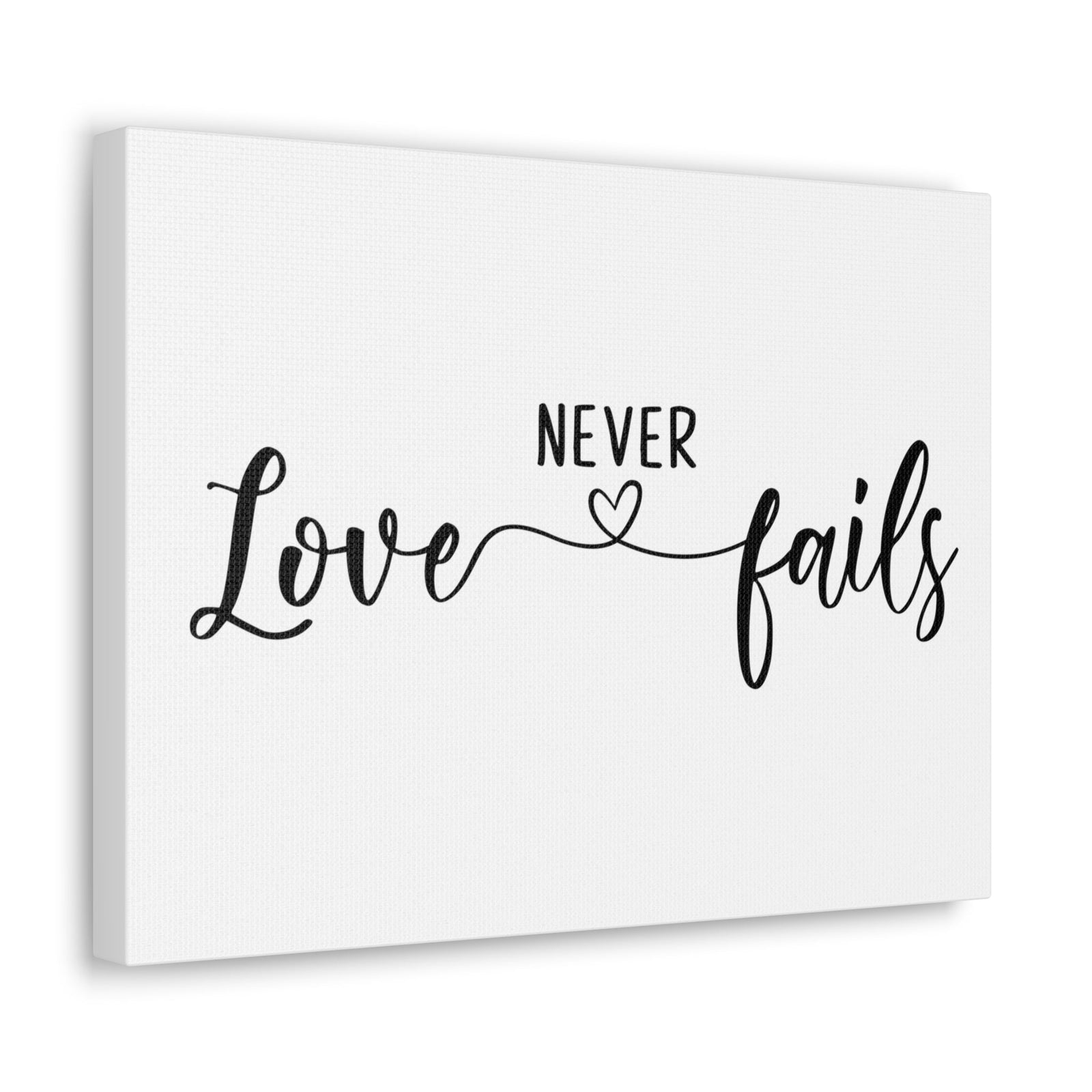 Scripture Walls Love Never Fails 1 John 4:18 Christian Wall Art Print Ready to Hang Unframed-Express Your Love Gifts