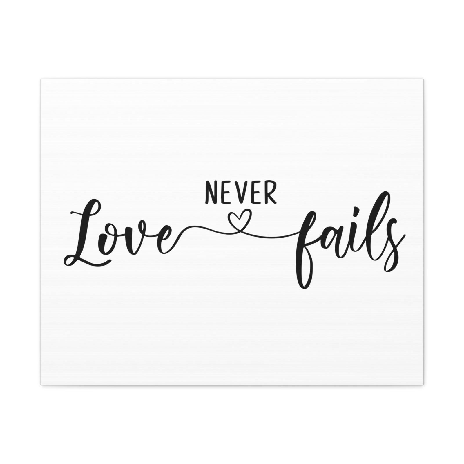 Scripture Walls Love Never Fails 1 John 4:18 Christian Wall Art Print Ready to Hang Unframed-Express Your Love Gifts