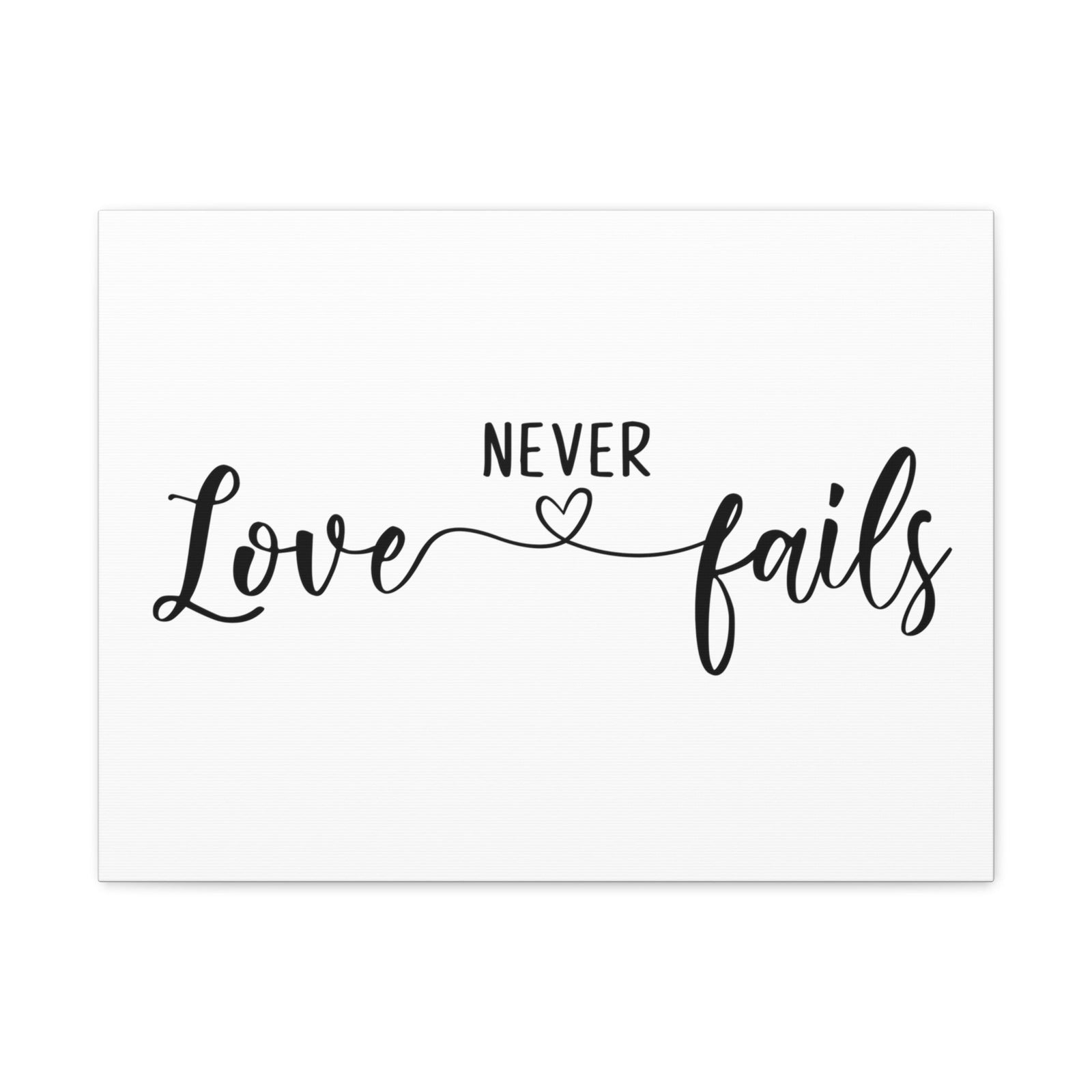Scripture Walls Love Never Fails 1 John 4:18 Christian Wall Art Print Ready to Hang Unframed-Express Your Love Gifts