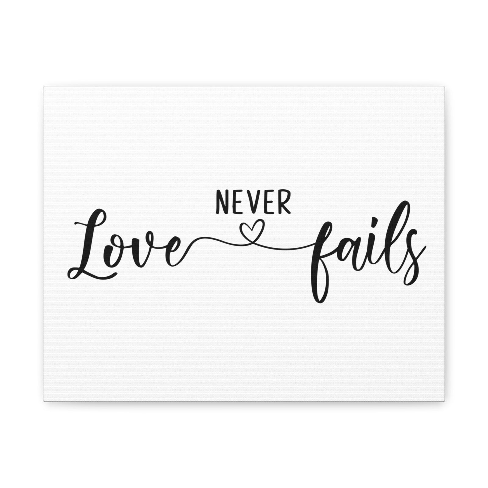 Scripture Walls Love Never Fails 1 John 4:18 Christian Wall Art Print Ready to Hang Unframed-Express Your Love Gifts