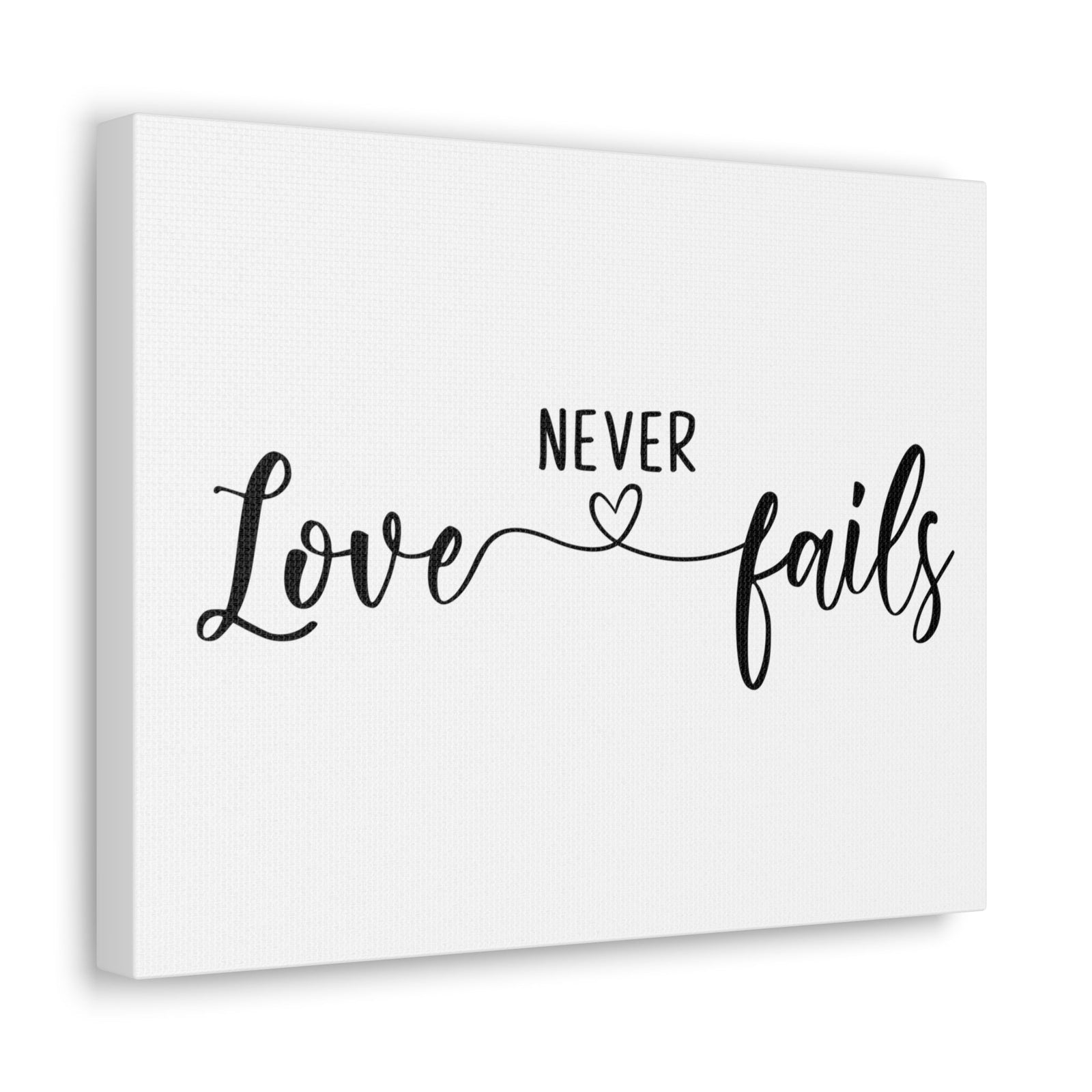 Scripture Walls Love Never Fails 1 John 4:18 Christian Wall Art Print Ready to Hang Unframed-Express Your Love Gifts