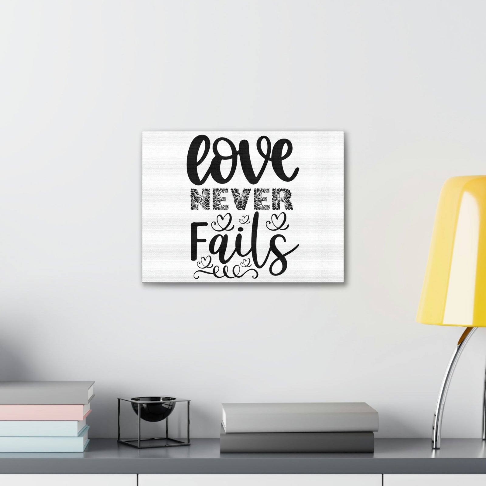 Scripture Walls Love Never Fails Psalm 86:15 Christian Wall Art Print Ready to Hang Unframed-Express Your Love Gifts
