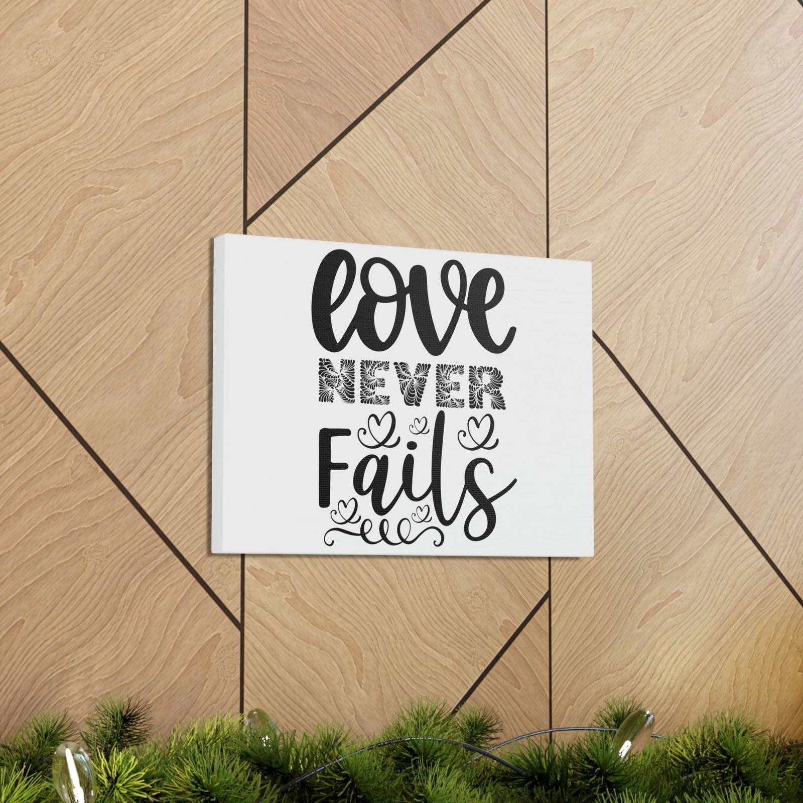 Scripture Walls Love Never Fails Psalm 86:15 Christian Wall Art Print Ready to Hang Unframed-Express Your Love Gifts