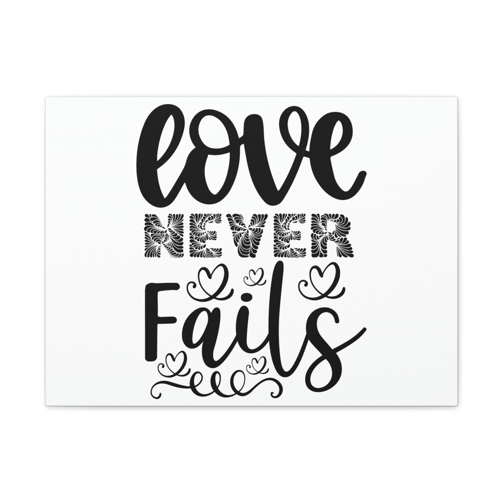Scripture Walls Love Never Fails Psalm 86:15 Christian Wall Art Print Ready to Hang Unframed-Express Your Love Gifts