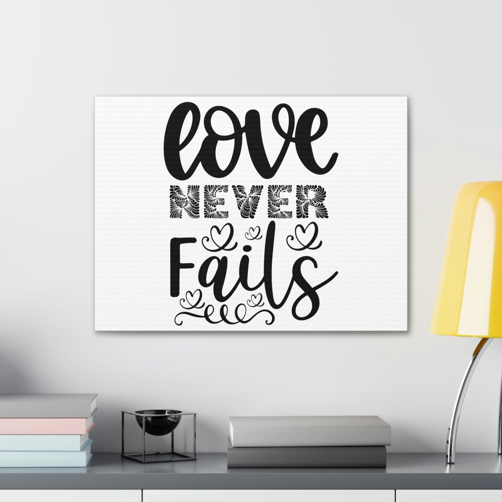 Scripture Walls Love Never Fails Psalm 86:15 Christian Wall Art Print Ready to Hang Unframed-Express Your Love Gifts