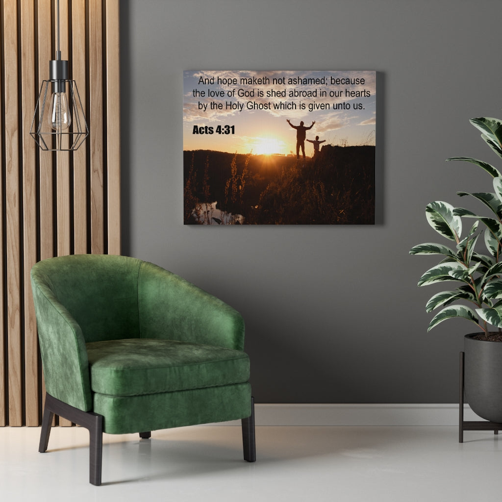 Scripture Walls Love of God Acts 4:31 Christian Wall Art Print Ready to Hang Unframed-Express Your Love Gifts