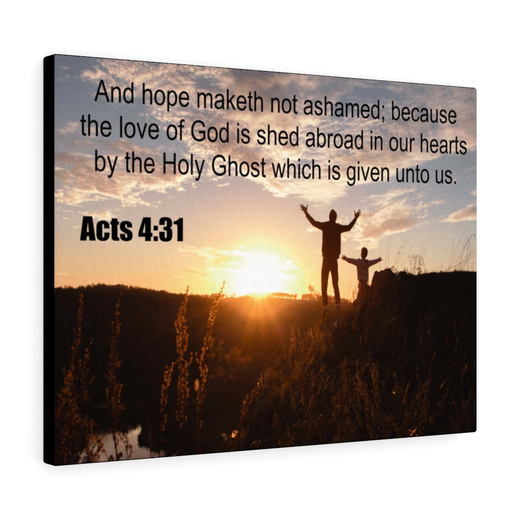 Scripture Walls Love of God Acts 4:31 Christian Wall Art Print Ready to Hang Unframed-Express Your Love Gifts