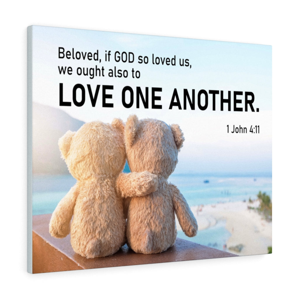 Scripture Walls Love One Another 1 John 4:11 Wall Art Christian Home Decor Unframed-Express Your Love Gifts