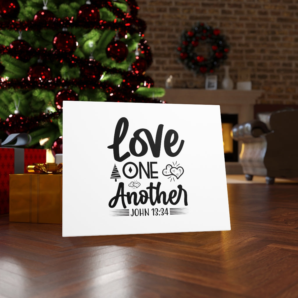 Scripture Walls Love One Another John 13:34 Bible Verse Canvas Christian Wall Art Ready to Hang Unframed-Express Your Love Gifts
