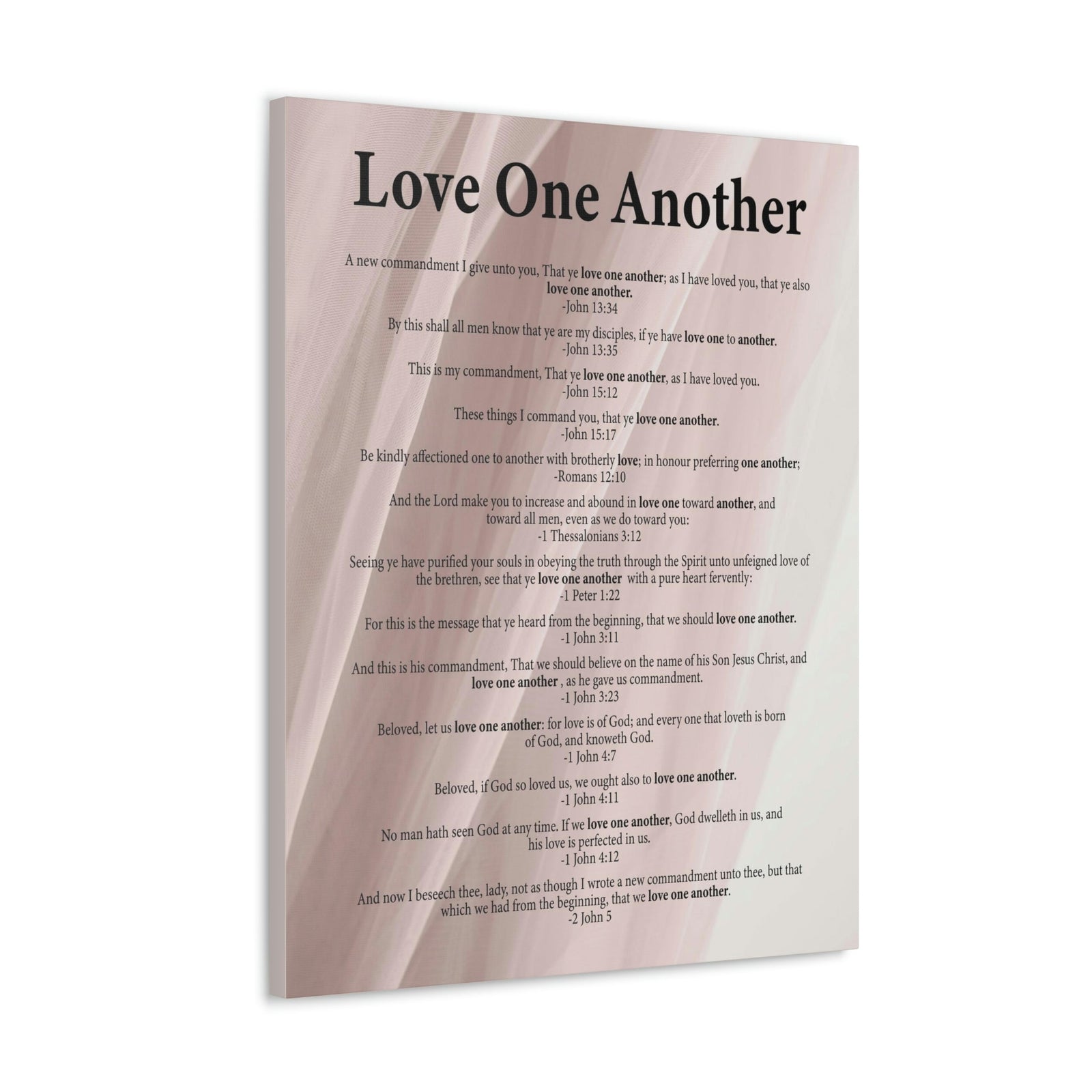 Scripture Walls Love One Another John 13:34 Christian Wall Art Ready to Hang Unframed-Express Your Love Gifts