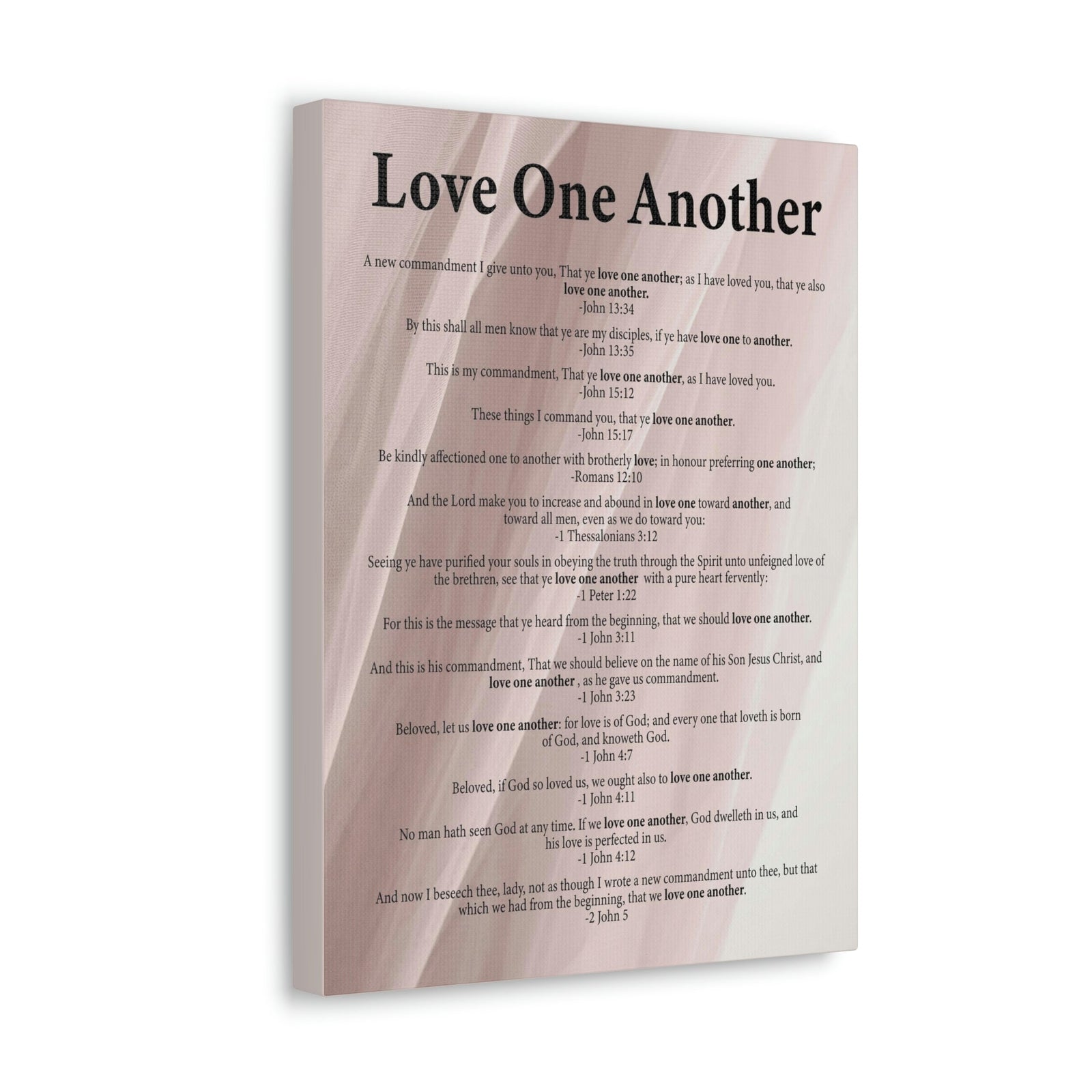 Scripture Walls Love One Another John 13:34 Christian Wall Art Ready to Hang Unframed-Express Your Love Gifts
