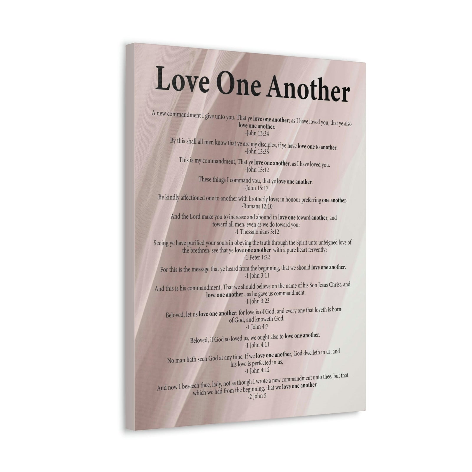 Scripture Walls Love One Another John 13:34 Christian Wall Art Ready to Hang Unframed-Express Your Love Gifts