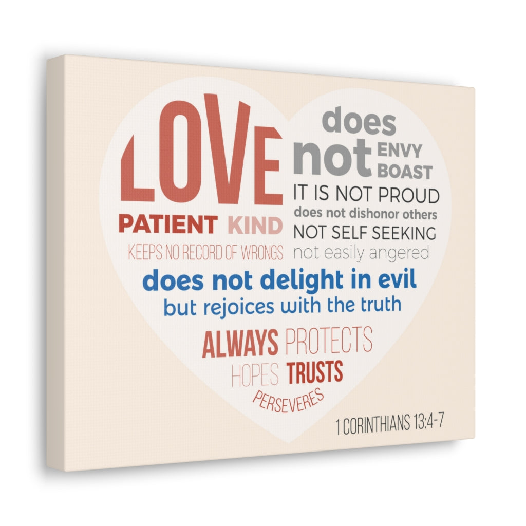Scripture Walls Love Patient Kind 1 Corinthians 13:4-7 Christian Wall Art Bible Verse Print Ready To Hang Unframed-Express Your Love Gifts
