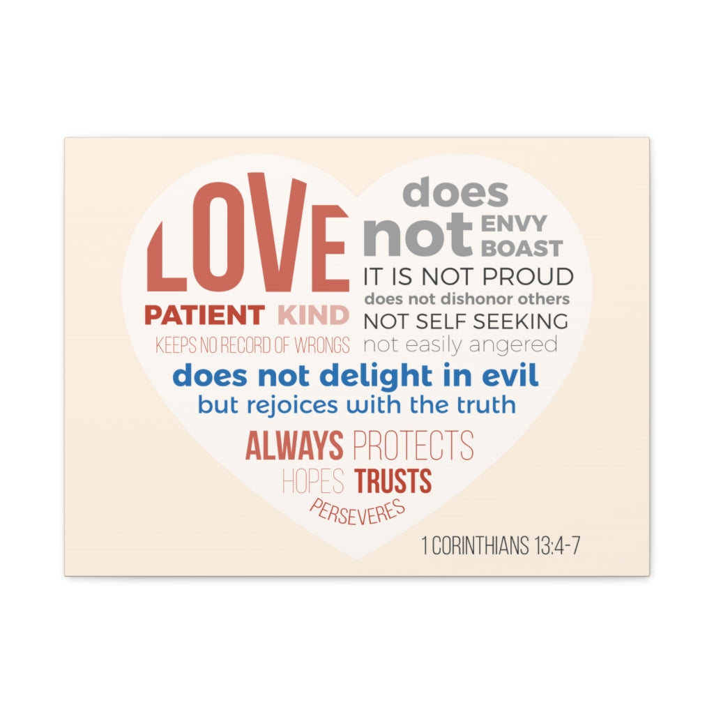 Scripture Walls Love Patient Kind 1 Corinthians 13:4-7 Christian Wall Art Bible Verse Print Ready To Hang Unframed-Express Your Love Gifts