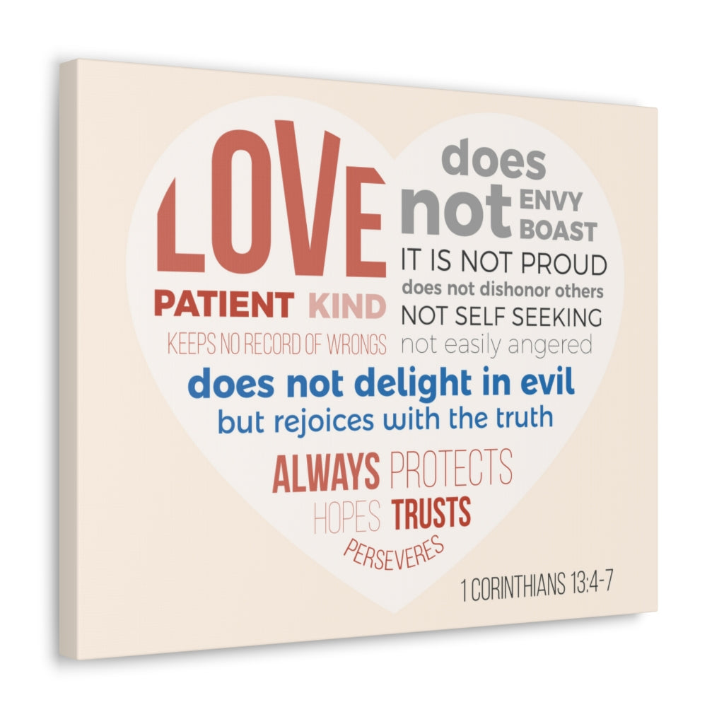 Scripture Walls Love Patient Kind 1 Corinthians 13:4-7 Christian Wall Art Bible Verse Print Ready To Hang Unframed-Express Your Love Gifts