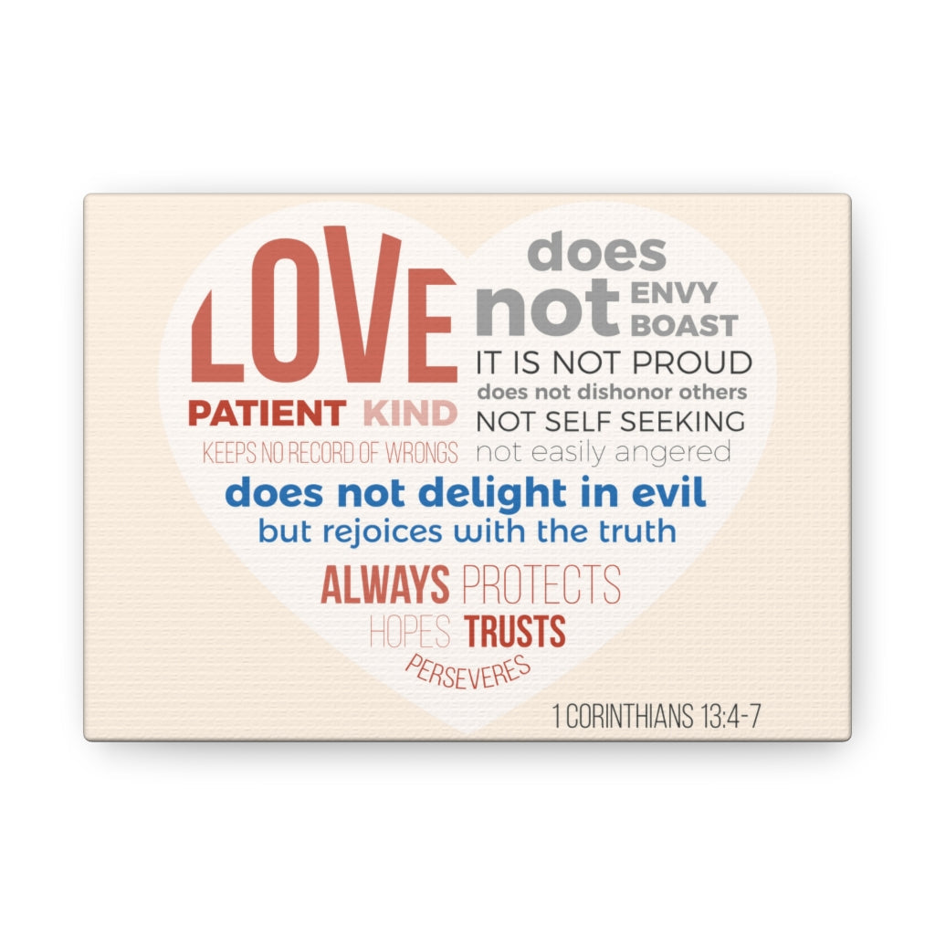 Scripture Walls Love Patient Kind 1 Corinthians 13:4-7 Christian Wall Art Bible Verse Print Ready To Hang Unframed-Express Your Love Gifts