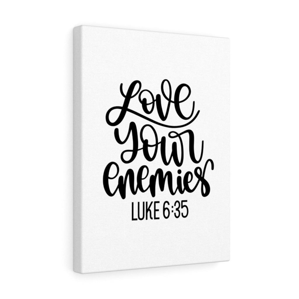 Scripture Walls Love Your Enemies Luke 6:35 Bible Verse Canvas Christian Wall Art Ready to Hang Unframed-Express Your Love Gifts