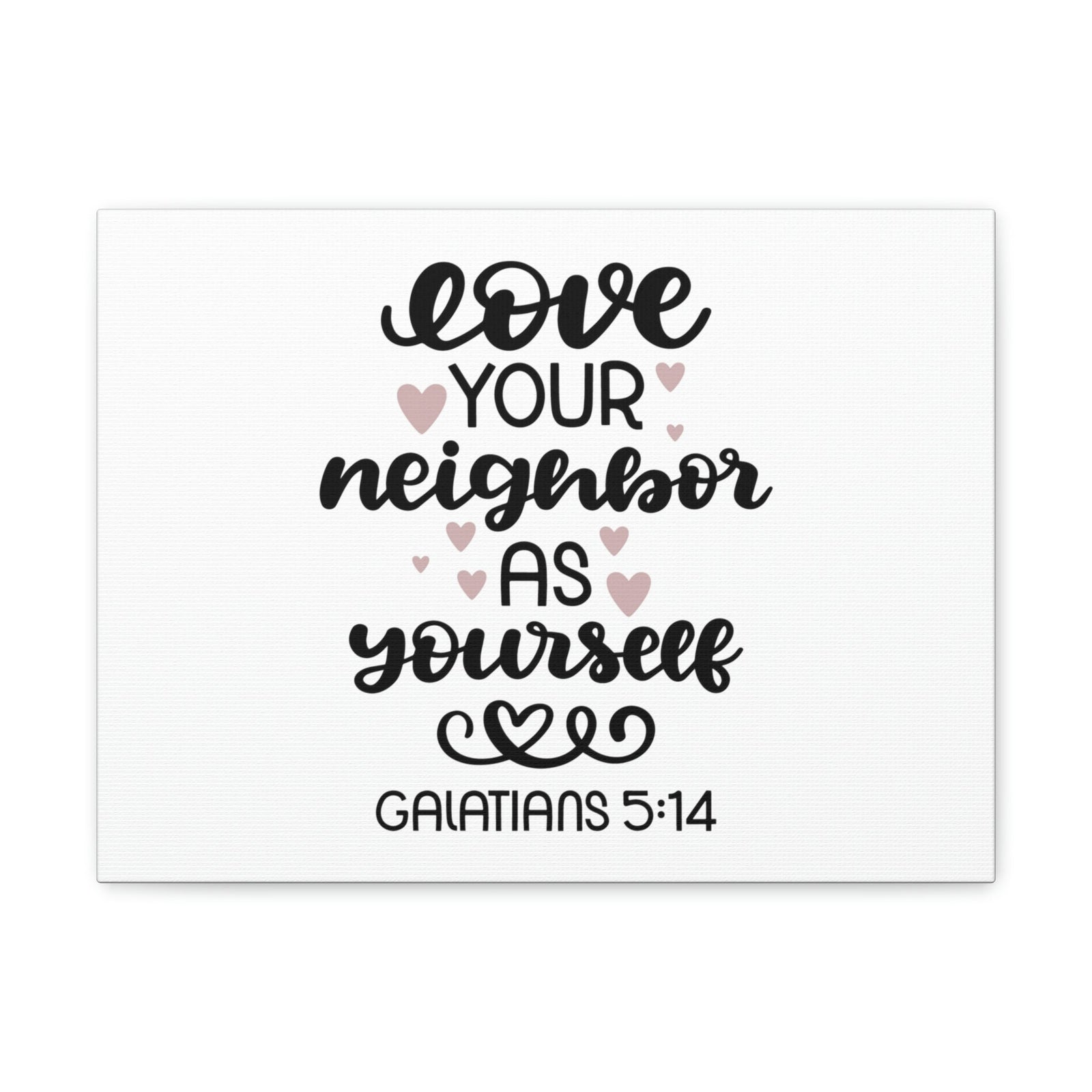 Scripture Walls Love Your Neighbor Galatians 5:14 Hearts Christian Wall Art Bible Verse Print Ready to Hang Unframed-Express Your Love Gifts