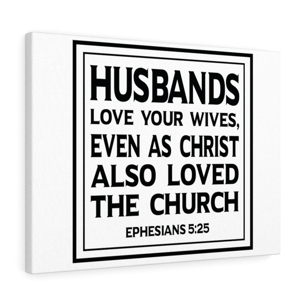Scripture Walls Loved The Church Ephesians 5:25 Bible Verse Canvas Christian Wall Art Ready to Hang Unframed-Express Your Love Gifts