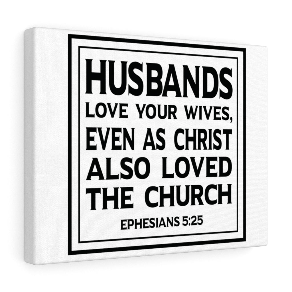 Scripture Walls Loved The Church Ephesians 5:25 Bible Verse Canvas Christian Wall Art Ready to Hang Unframed-Express Your Love Gifts