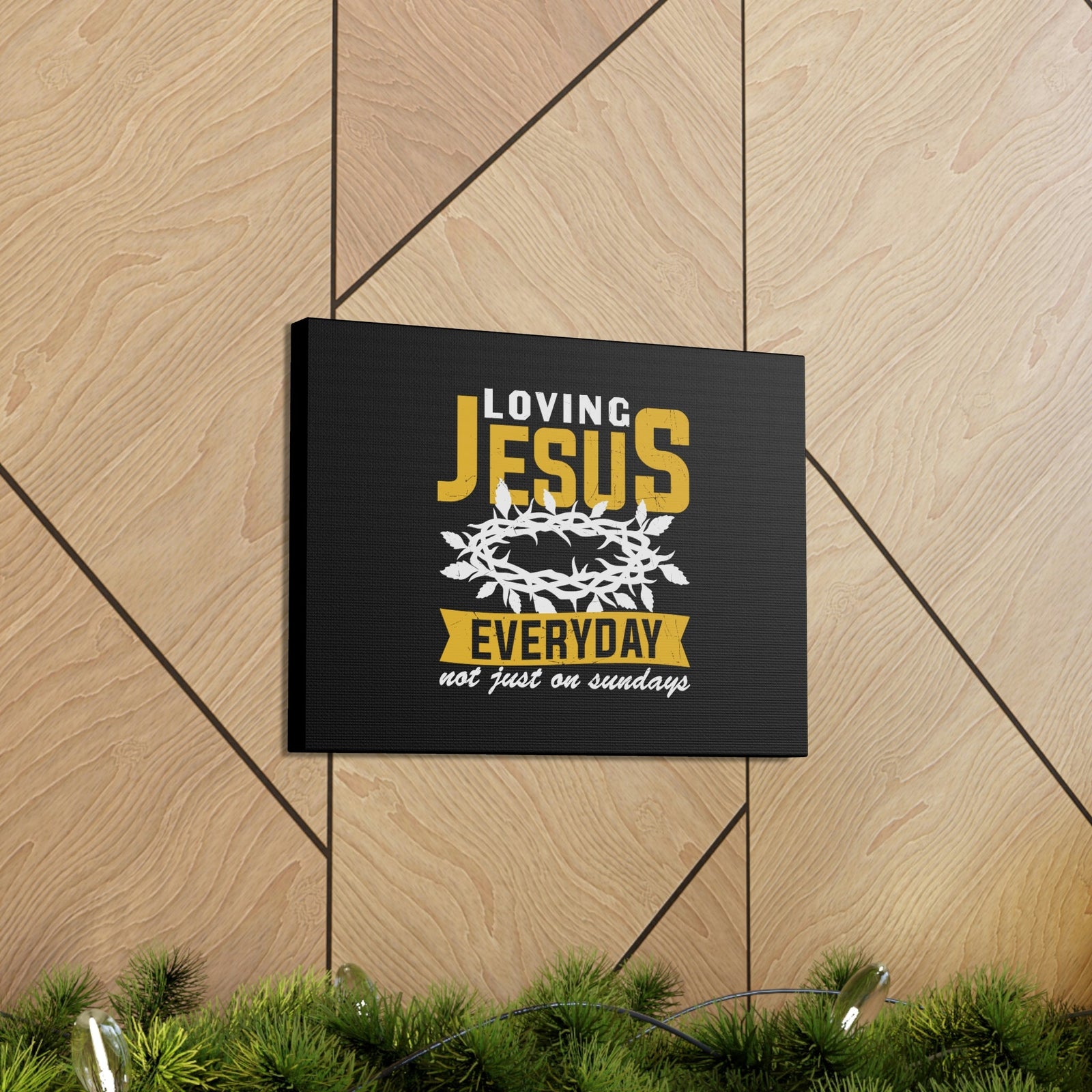 Scripture Walls Loving Jesus 1 John 4:20 Crown Of Thorns Christian Wall Art Bible Verse Print Ready to Hang Unframed-Express Your Love Gifts