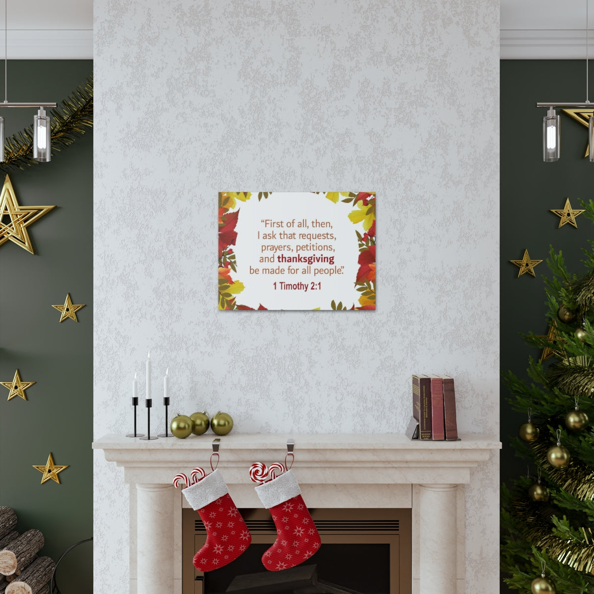 Scripture Walls Made For All People 1 Timothy 2:1 Bible Verse Canvas Christian Wall Art Ready to Hang Unframed-Express Your Love Gifts