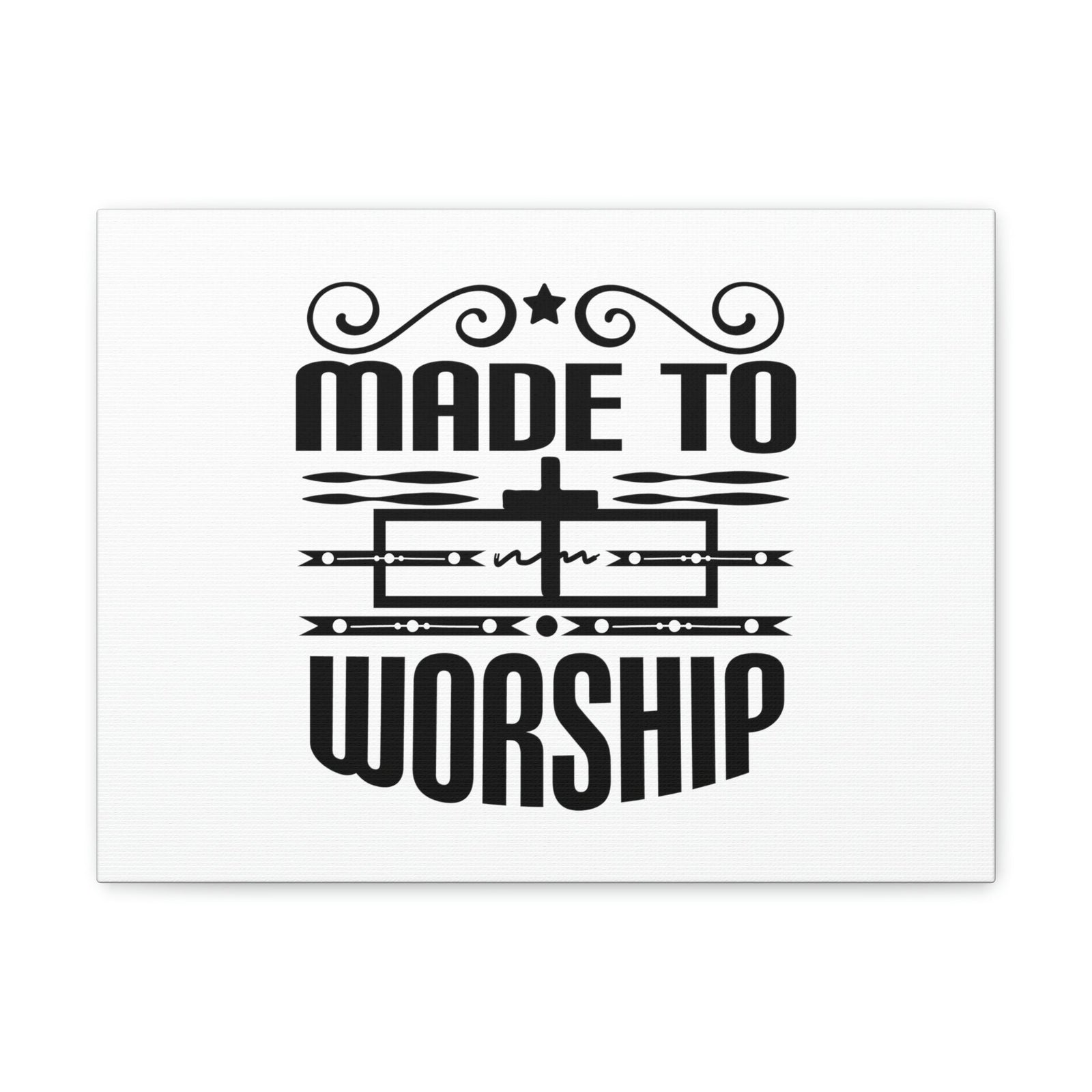 Scripture Walls Made To Worship Revelation 4:11 Cross Christian Wall Art Bible Verse Print Ready to Hang Unframed-Express Your Love Gifts