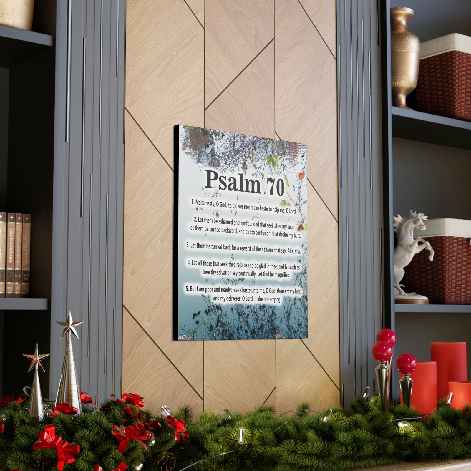 Scripture Walls Make Haste Psalm 70:1 Christian Wall Art Bible Verse Print Ready to Hang Unframed-Express Your Love Gifts